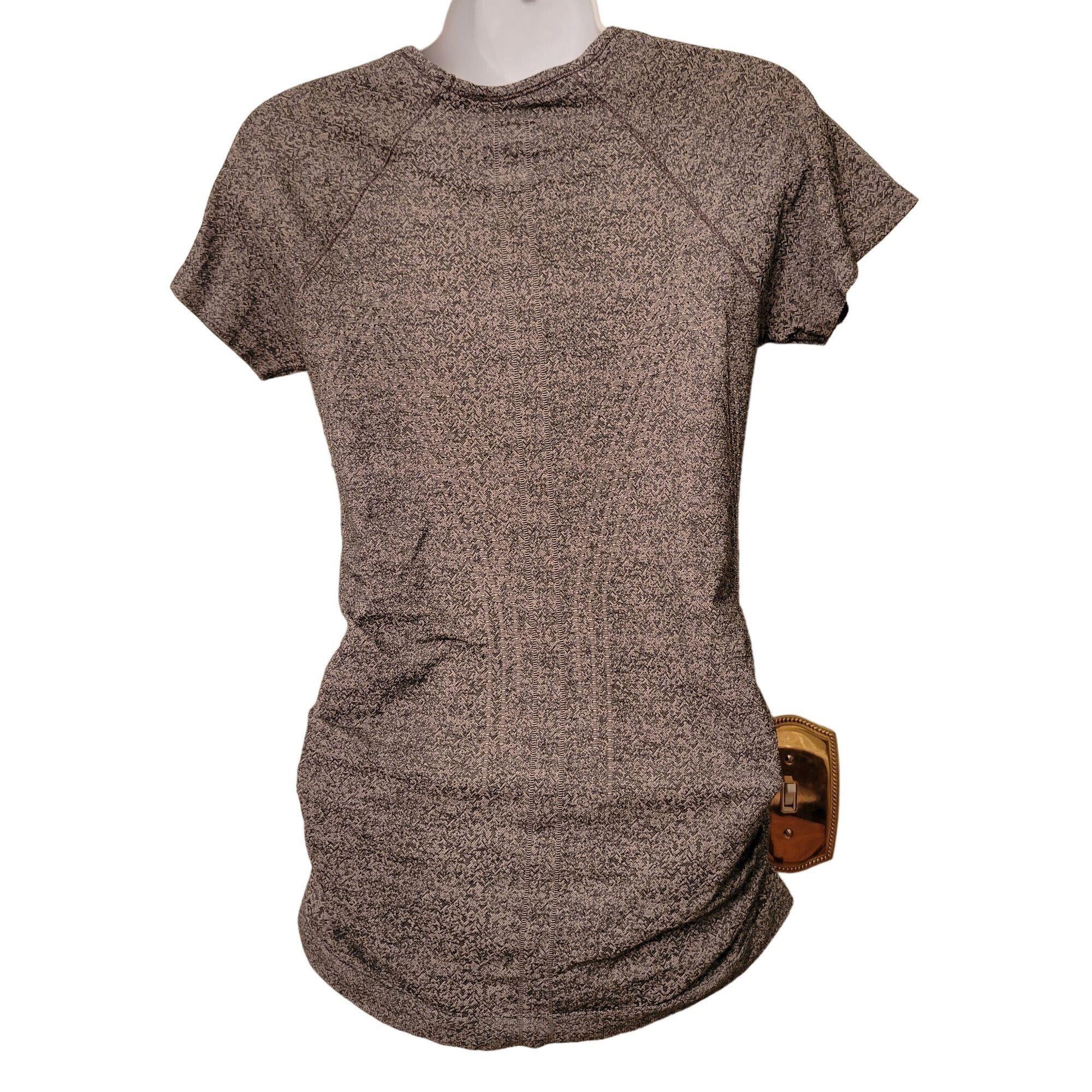 Athleta Athleta S Ruched Side Athletic Stretch Tee Top SPEEDLIGHT He Size S / US 4 / IT 40 - 4 Thumbnail