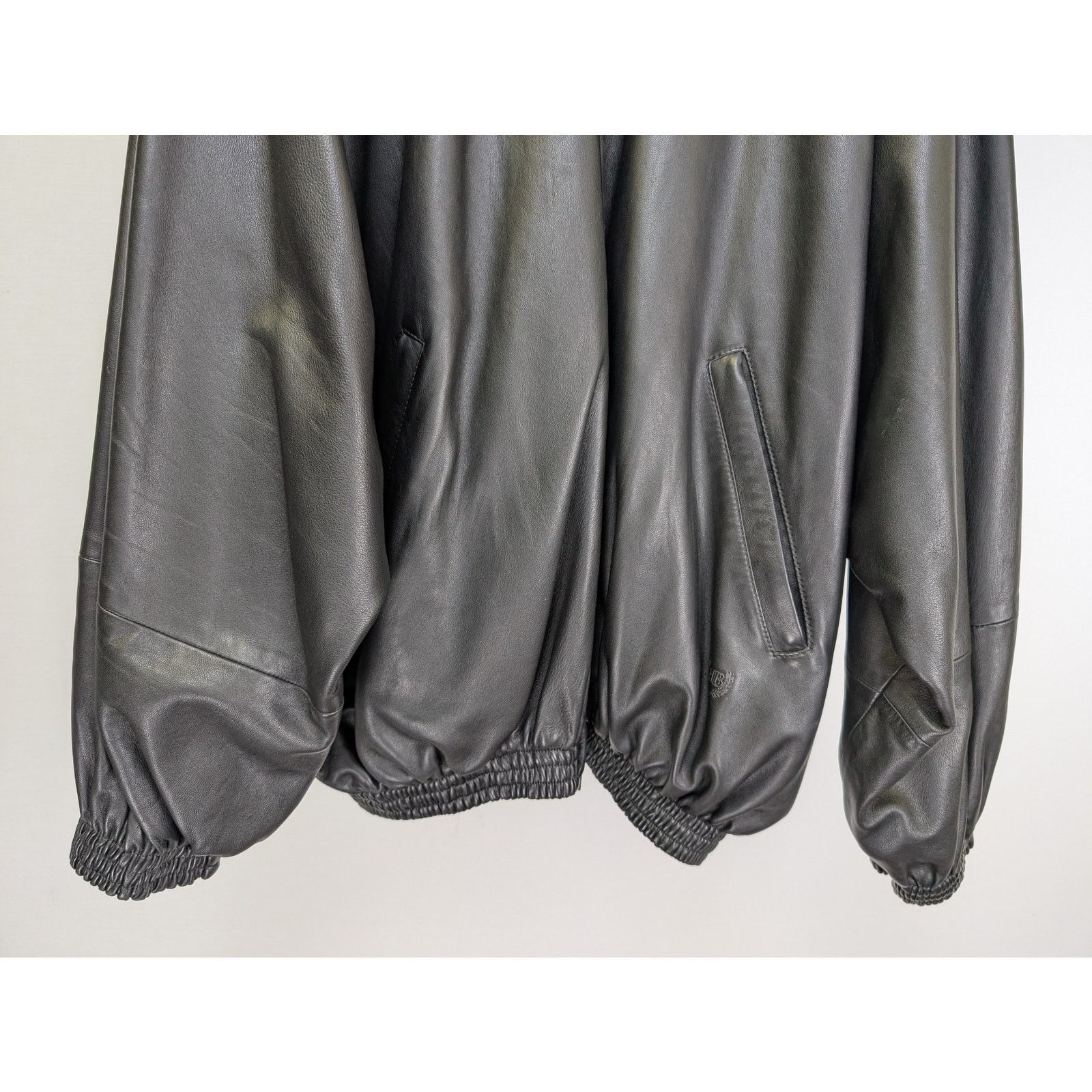 Balenciaga o1rshd1 Leather Down Jacket in Black Size US L / EU 52-54 / 3 - 5 Thumbnail