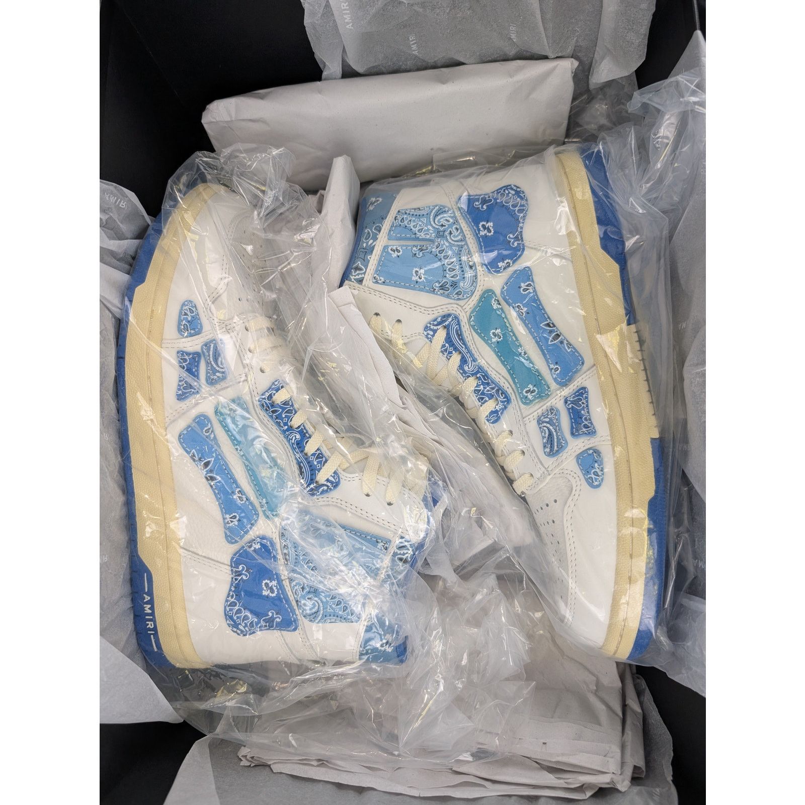 Amiri o1rshd1 Skel Top Hi / Skeleton Hi Top Sneakers Bandana Blue Size US 9 / EU 42 - 18 Thumbnail