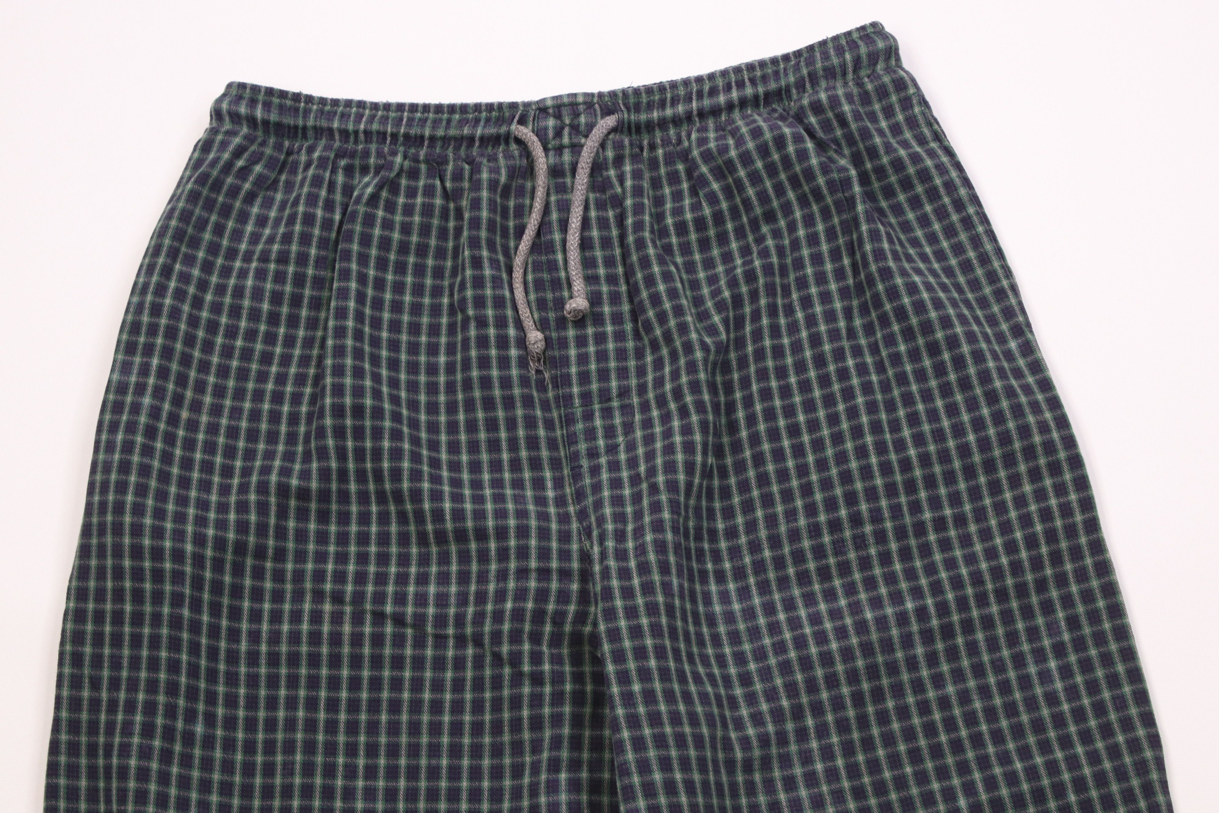 J.Crew Vintage 90s J Crew Oarsman Wide Leg Flannel Pajamas Pants Size US 36 / EU 52 - 2 Thumbnail