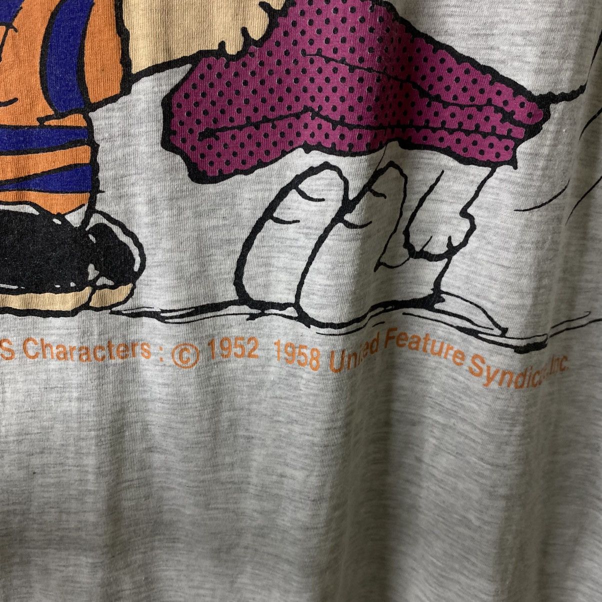 Peanuts Vintage 1990s Peanuts Snoopy Double Sided Graphic T Shirt Size US L / EU 52-54 / 3 - 3 Thumbnail
