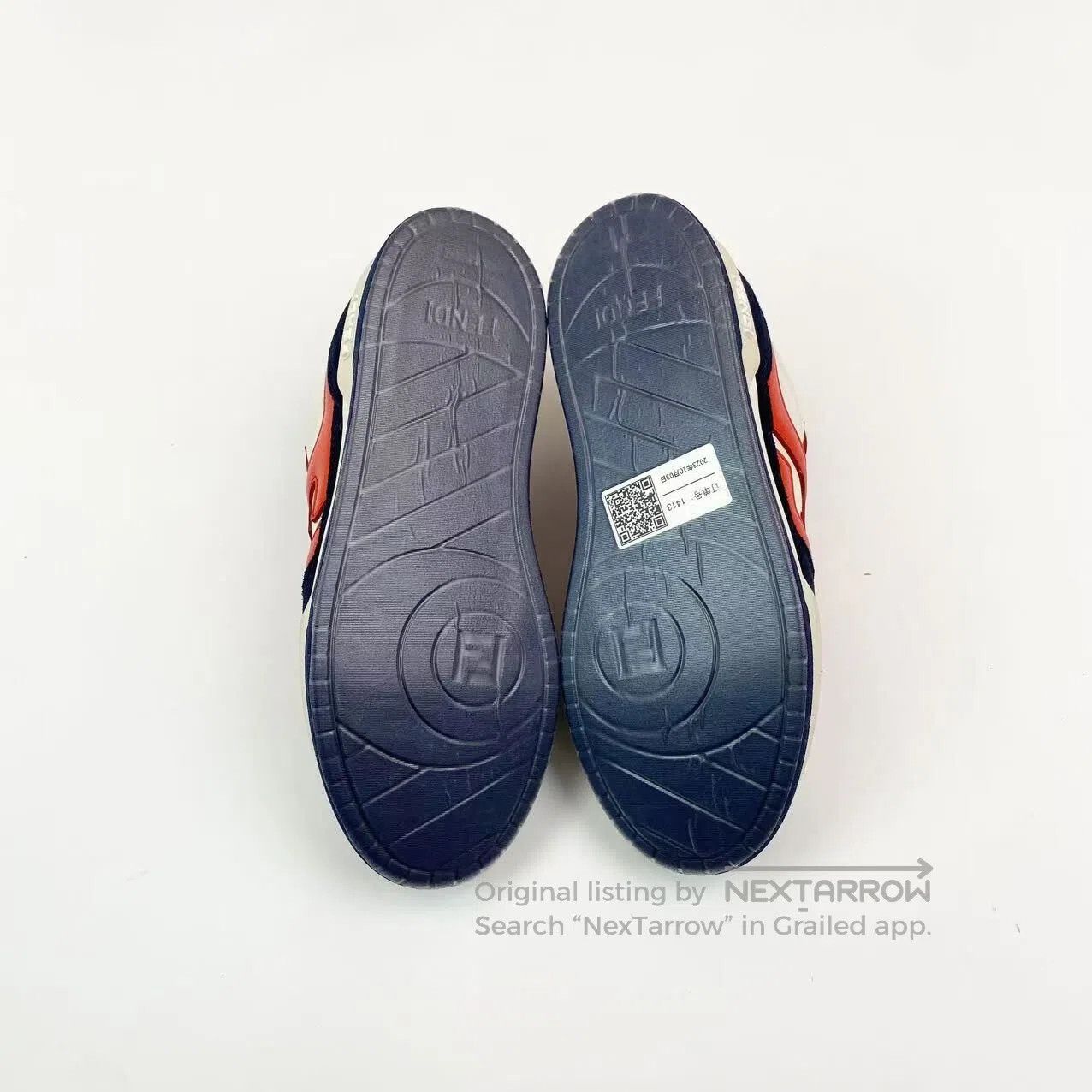 Fendi Fendi Match leather double F dark print color-blocking low Size US 7.5 / IT 37.5 - 7 Thumbnail