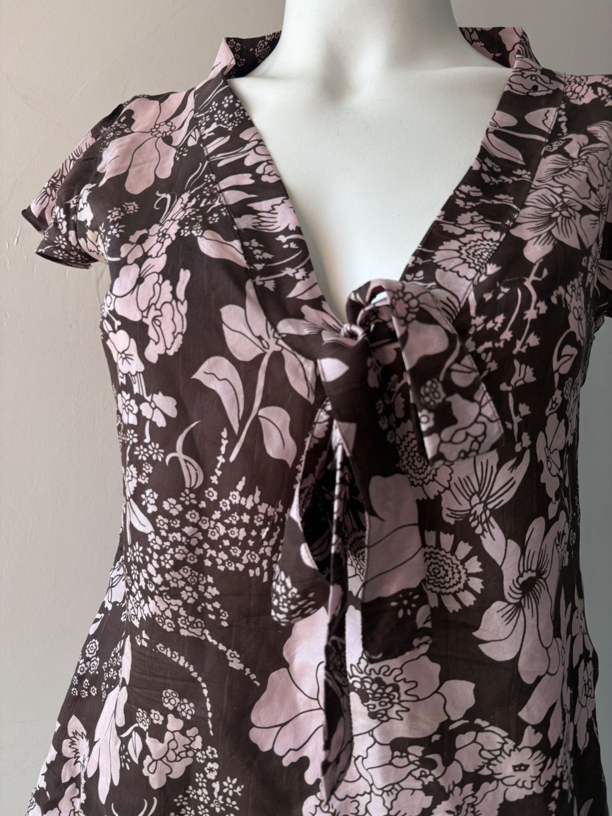 Vintage Silk blouse Size M / US 6-8 / IT 42-44 - 8 Thumbnail