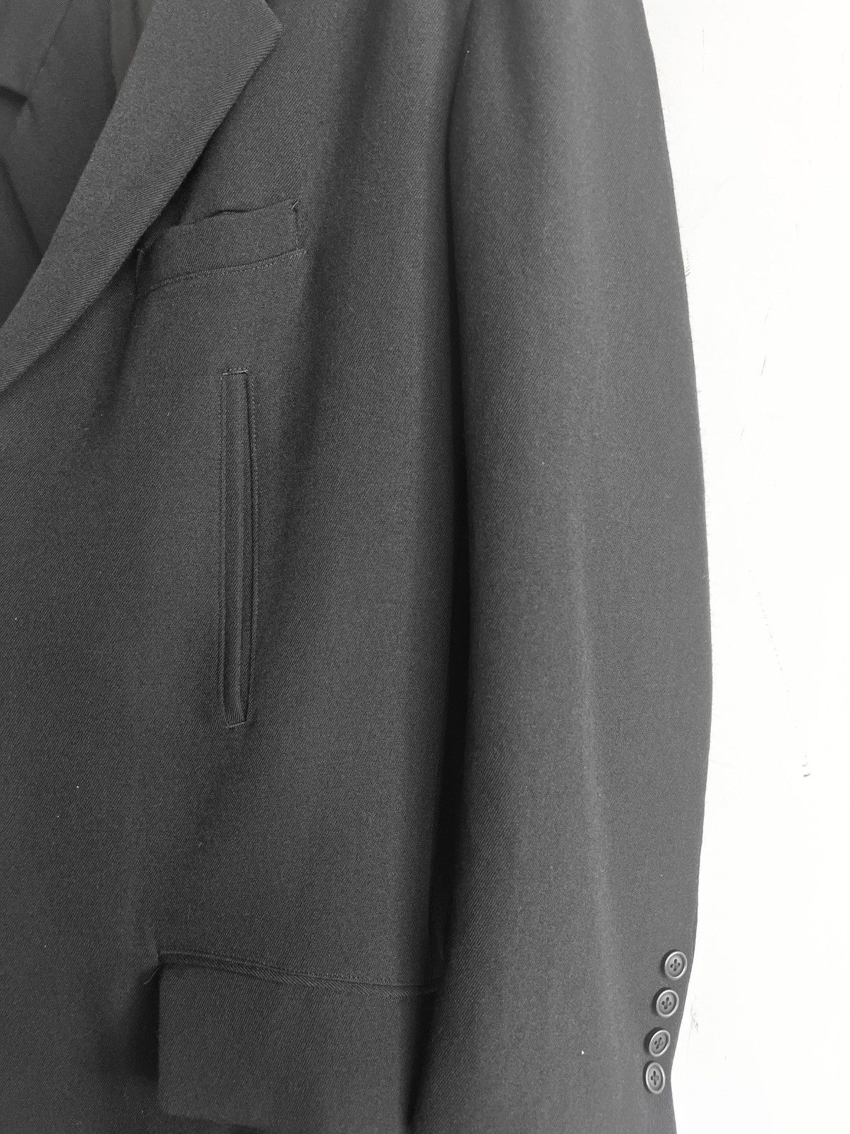 Yohji Yamamoto Yohji Yamamoto Pour Homme - Gabardine 5 Pocket Long Jacket Size US S / EU 44-46 / 1 - 6 Thumbnail