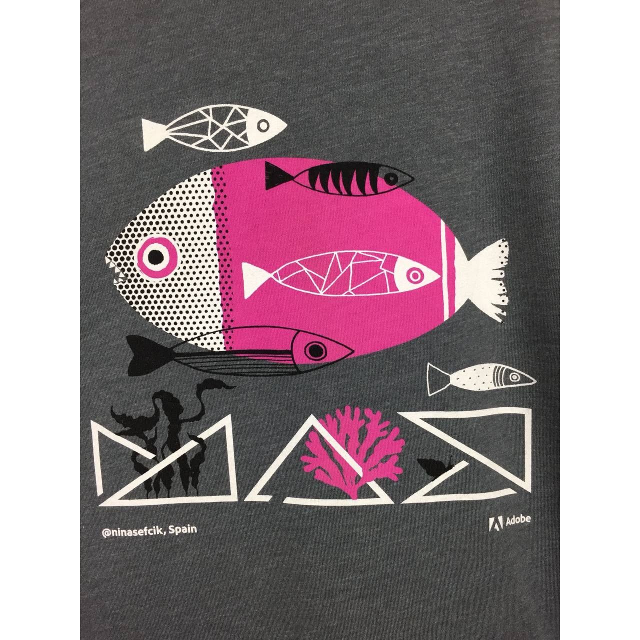 Vintage Adobe MAX 2021 Sweepstakes Graphic Design Techwear Tee Size US L / EU 52-54 / 3 - 4 Thumbnail