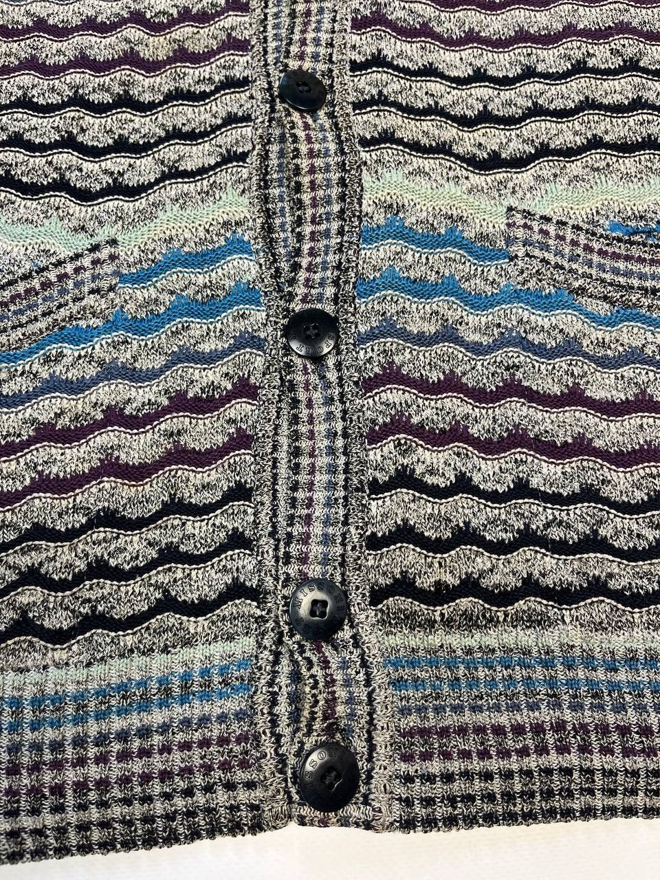 Missoni Vintage Missoni Luxury knit Cardigan Sweater Jumper Cotton Size US XL / EU 56 / 4 - 5 Thumbnail