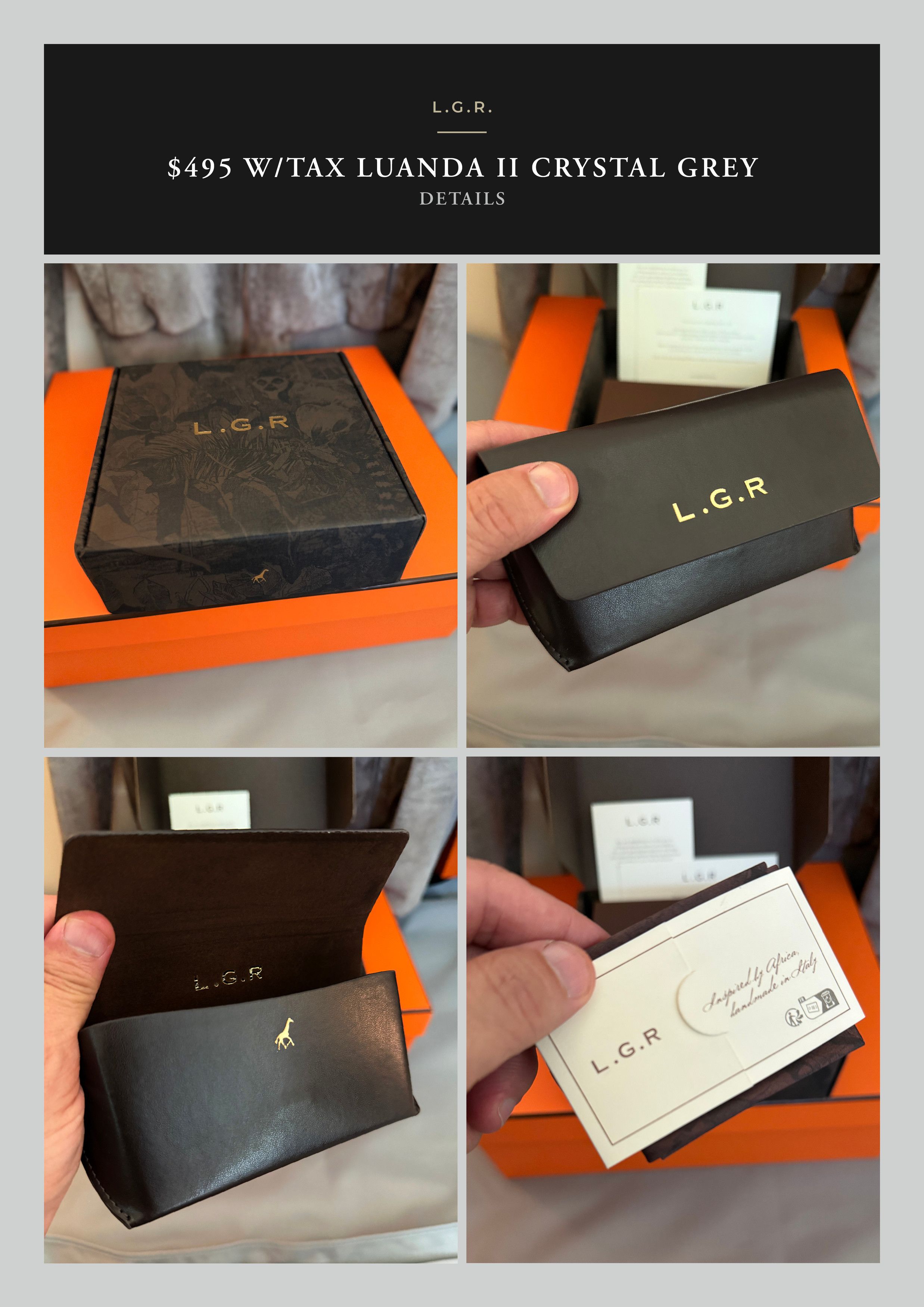 L.G.R Coveted Effortless Cool NEW $450 L.G.R Luanda II Sunglasses Size ONE SIZE - 24 Thumbnail