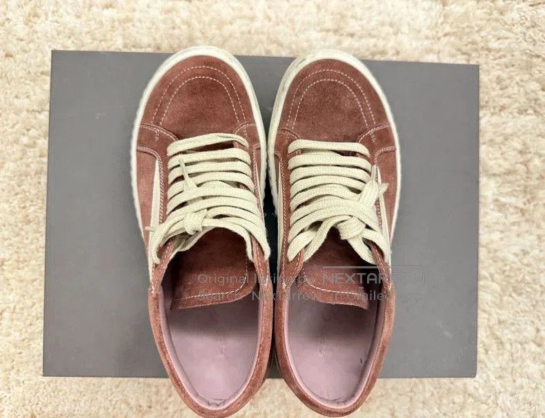 Rick Owens Rick Owens Vintage Suede Low Top Sneakers. Size US 7 / IT 37 - 2 Thumbnail