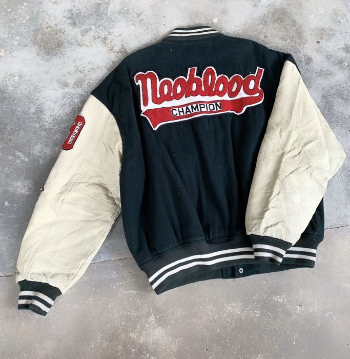 Champion Vintage Neo Blood Champion Wool Leather Varsity Jacket