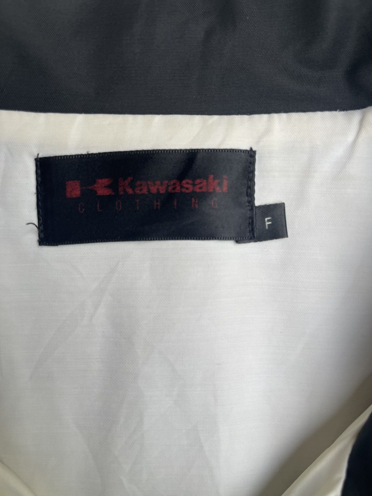 Vintage Kawasaki Racing Team Jacket Green Panel Zip-Up Rider Edition Size US L / EU 52-54 / 3 - 3 Thumbnail