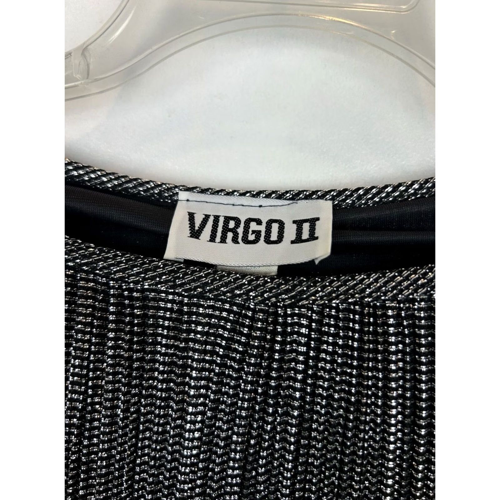 Vintage VINTAGE Virgo II Midi Dress Women 12 Shift Silver Metallic Solid Long Sleeve Party Cocktail Dress Womens Choice Size XL / US 12-14 / IT 48-50 - 7 Thumbnail