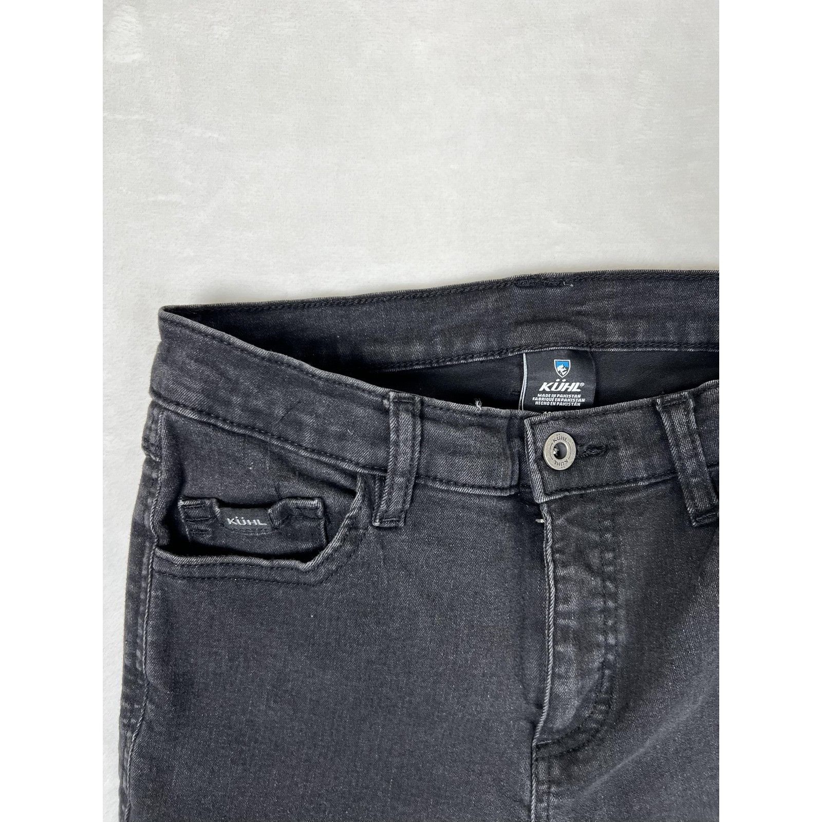 Kuhl Kuhl Jeans Womens 10 Black Dark Wash Slim Fit Skinny Stretch Size 30" / US 8 / IT 44 - 2 Thumbnail
