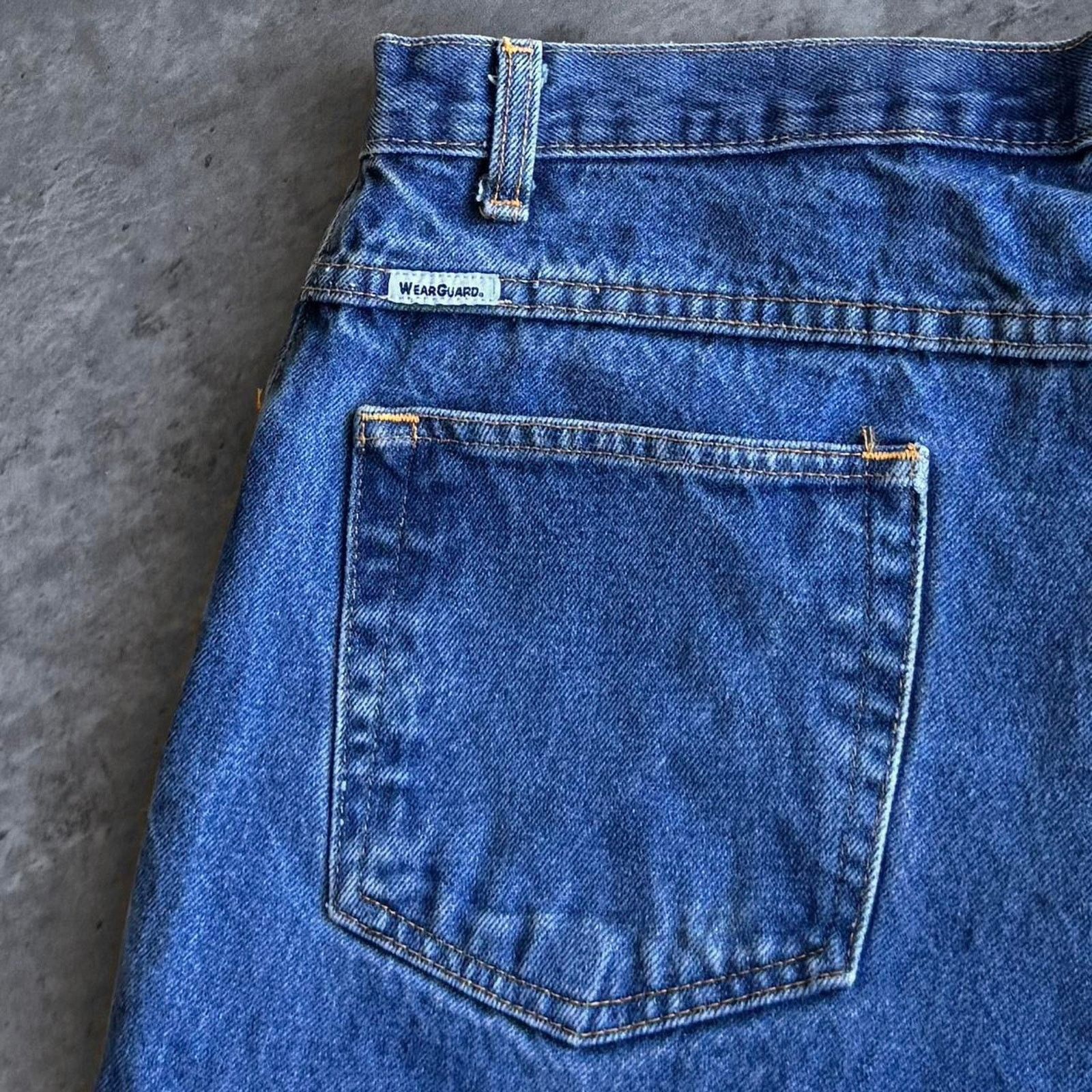 Carhartt × Vintage Vintage Y2K Wearguard Medium Wash Baggy Denim Jeans Size US 38 / EU 54 - 3 Thumbnail