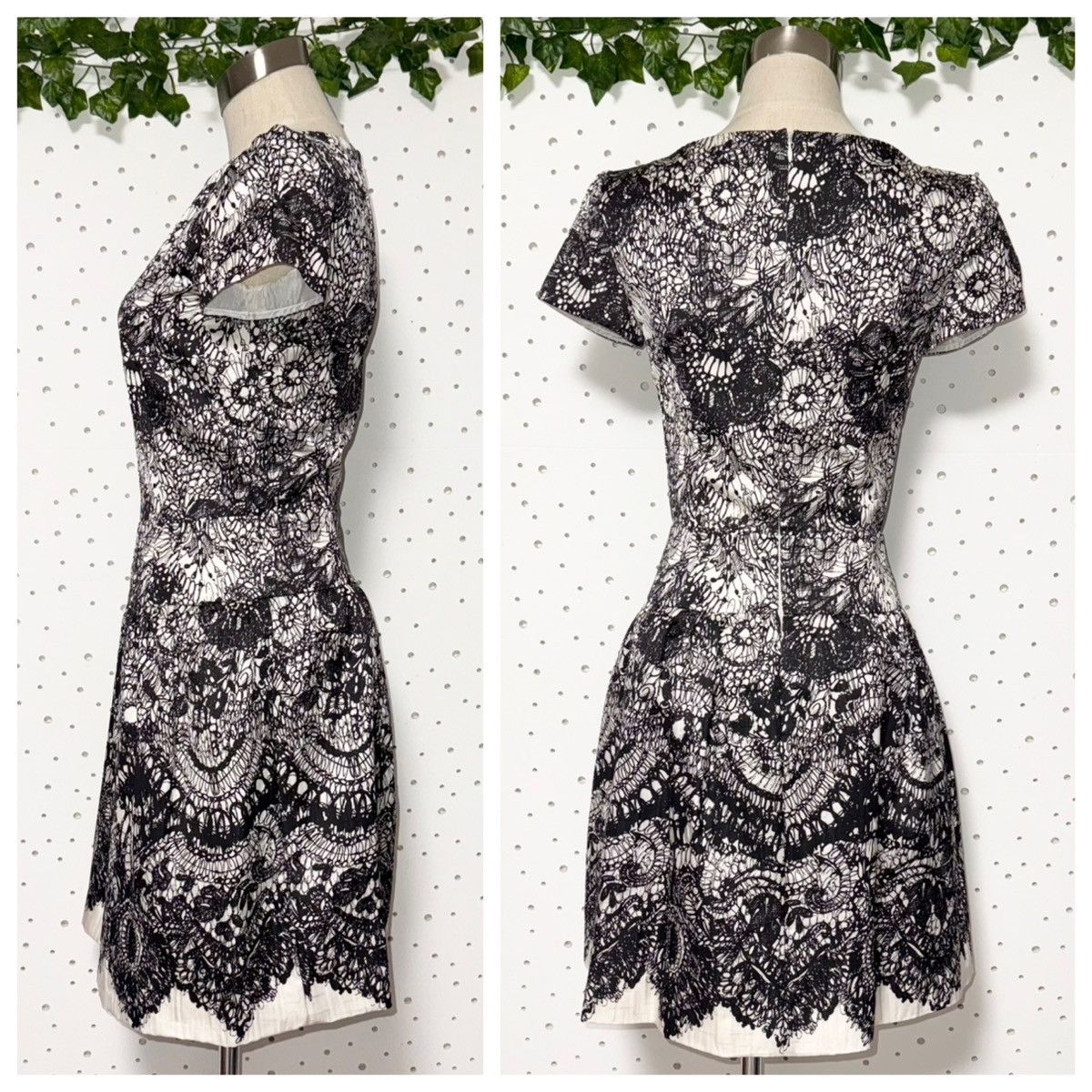 Prada Genuine Prada Flower Lace Print Short Sleeve Dress 36 PRADA Size XS / US 0-2 / IT 36-38 - 8 Thumbnail