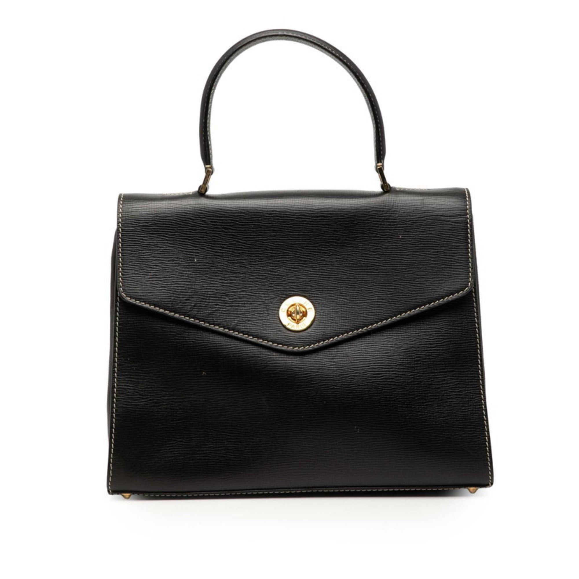 Celine Celine logo handbag in black leather for women. Size ONE SIZE - 1 Thumbnail