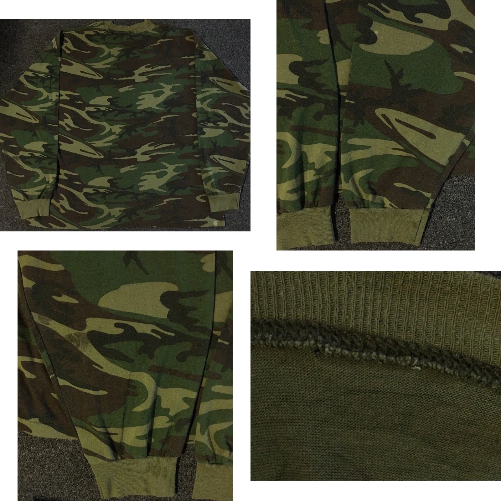 Vintage VINTAGE 80s Faded Distress Camo Shirt 2XL Army Military Punk Grunge Biker PFU PE T-Shirt Long Sleeve USA USA Mens Shirt 90s Camouflage Single Stitch Size US XXL / EU 58 / 5 - 8 Thumbnail