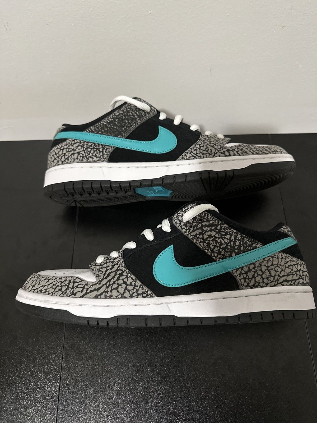 image of Nike Sb Dunk Atmos Elephant Shoes in Grey, Men's (Size 11.5)