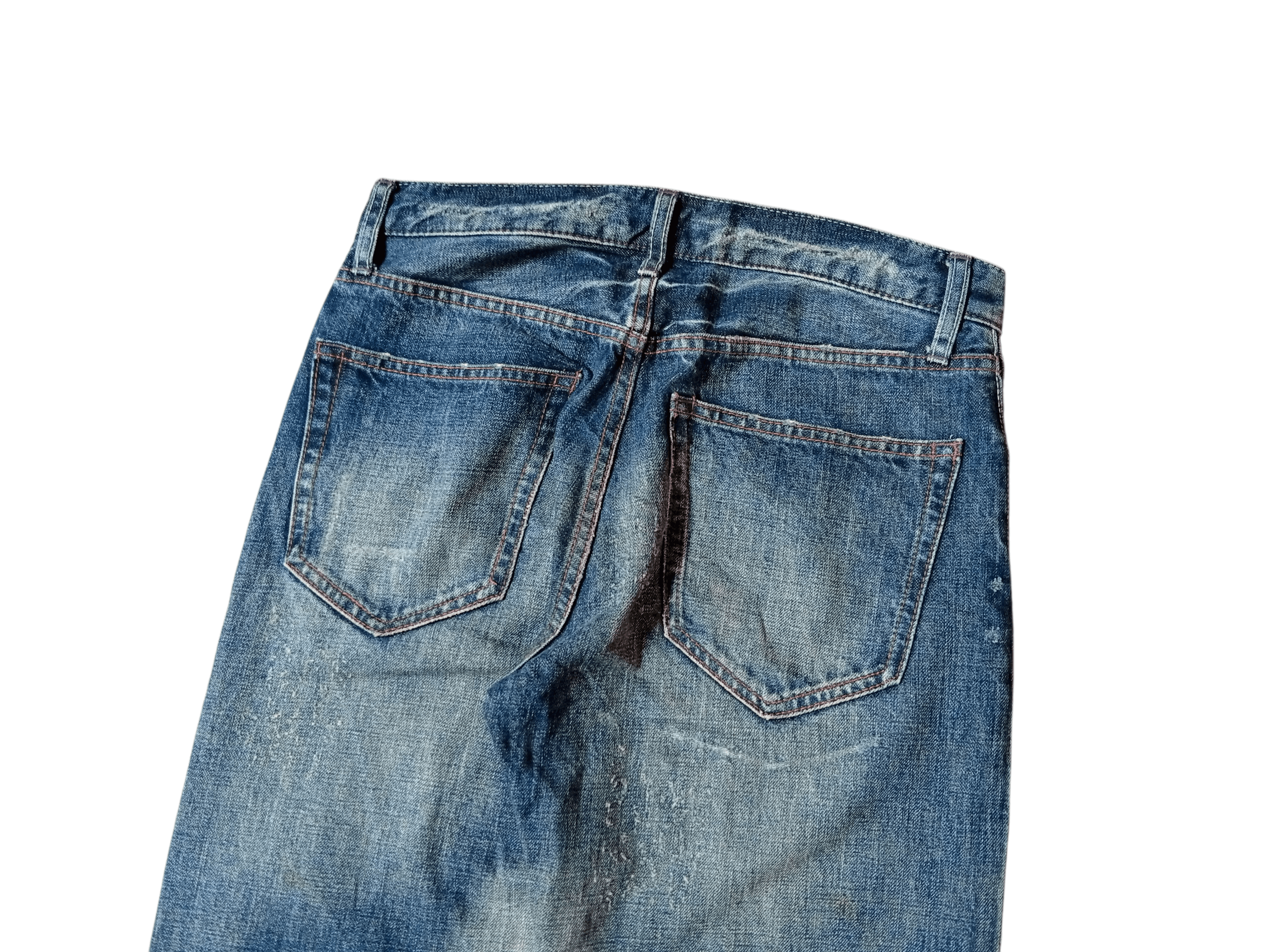 Japanese Brand Takeo Kikuchi distressed patchwork jeans Size US 30 / EU 46 - 7 Thumbnail