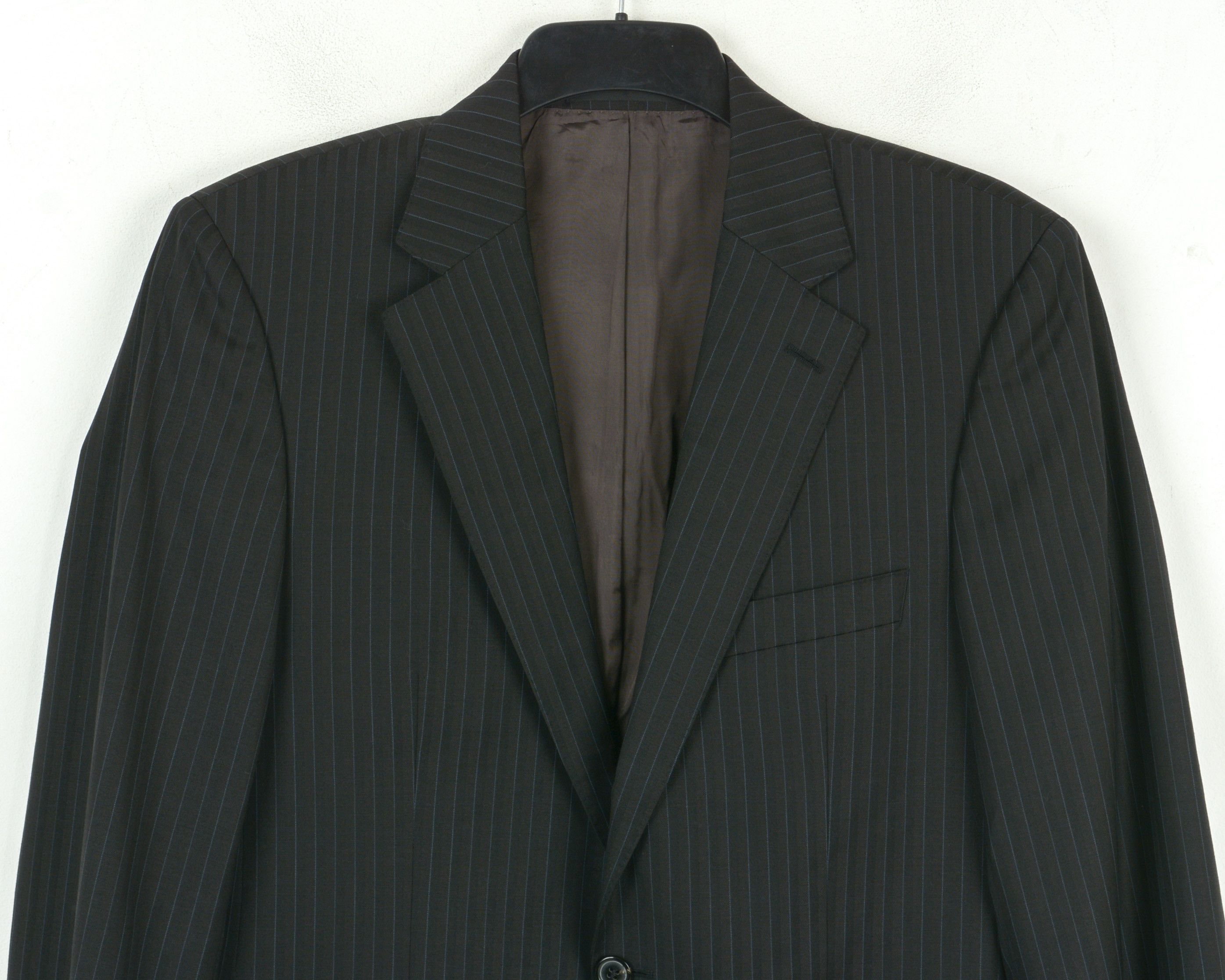 Hugo Boss Burton/Reno Men Blazer US 38L Pinstriped Jacket Coat Suit XS Size 38L - 2 Thumbnail