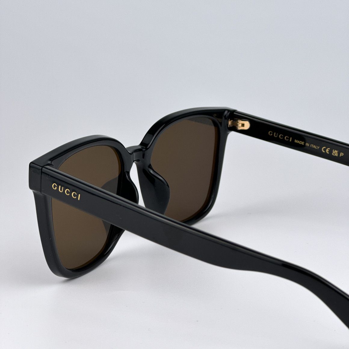 Gucci NEW Gucci GG1346SK 002 Black Brown Polarized Men Sunglasses Size ONE SIZE - 9 Thumbnail