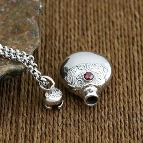 Vintage Openable Perfume Bottle Pendant Necklace Size ONE SIZE - 2 Thumbnail