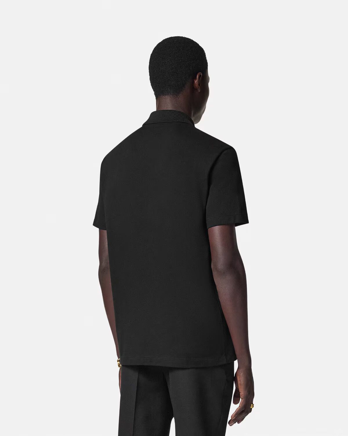 Versace o1s22i1n0125 Chain Crest Polo Shirt in Black Size US S / EU 44-46 / 1 - 5 Thumbnail