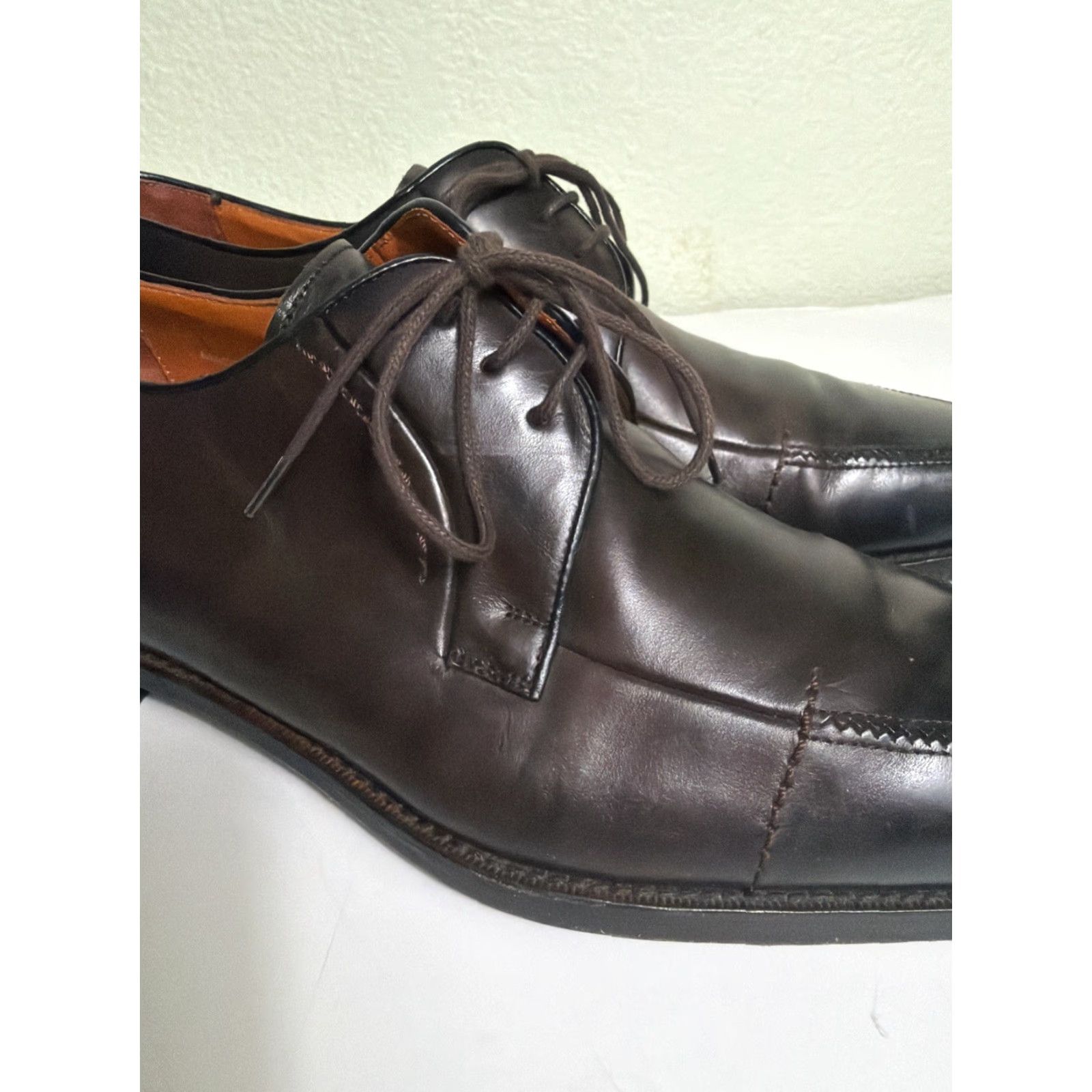 Mezlan Mezlan Spain Dress Shoes Men 11 M Brown Leather Wing Tip Oxford Cap Toe Lace Up Size ONE SIZE - 4 Thumbnail