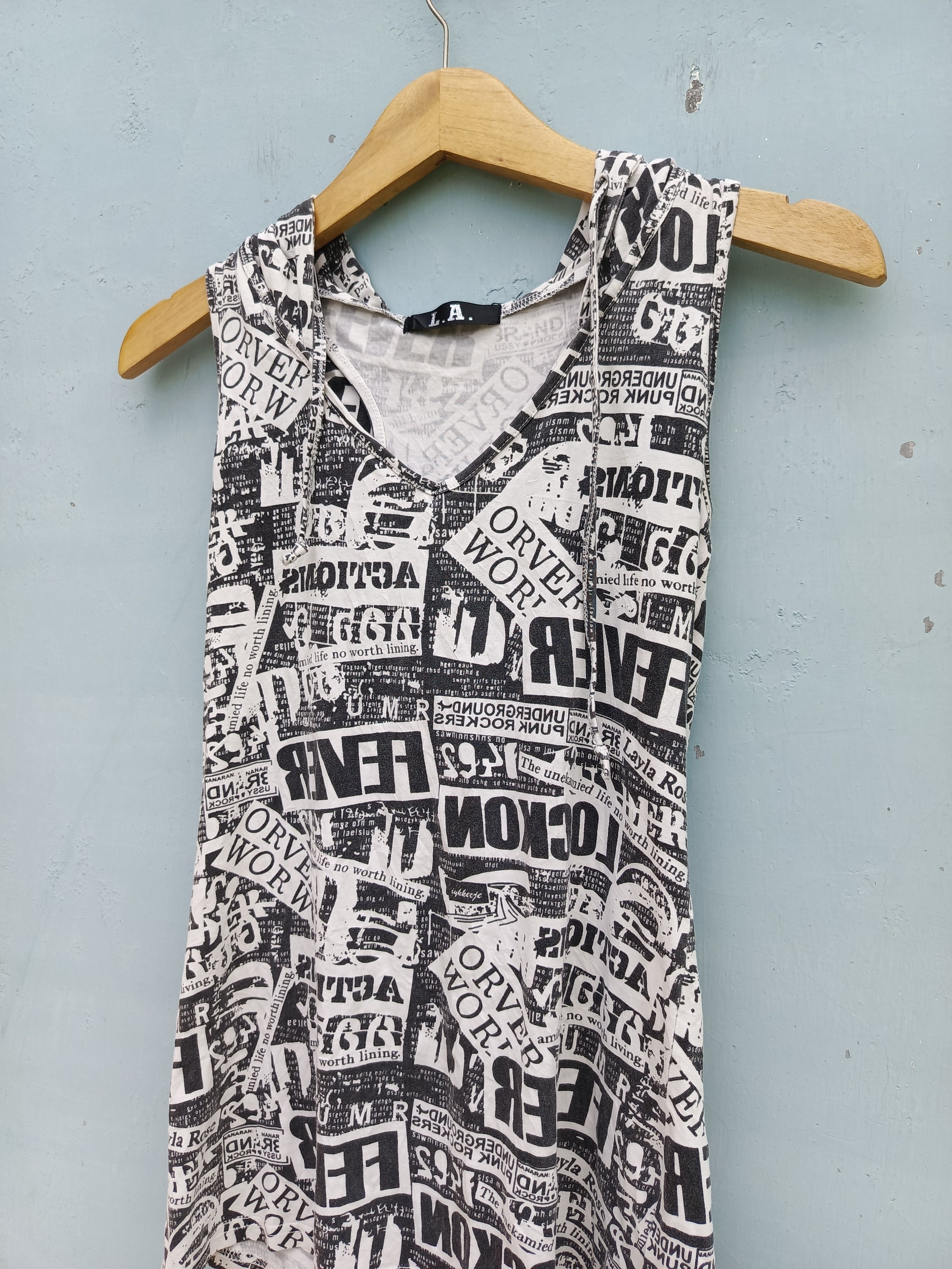 Japanese Brand L.A underground punk rockers sleeveless hoodie Size M / US 6-8 / IT 42-44 - 4 Thumbnail