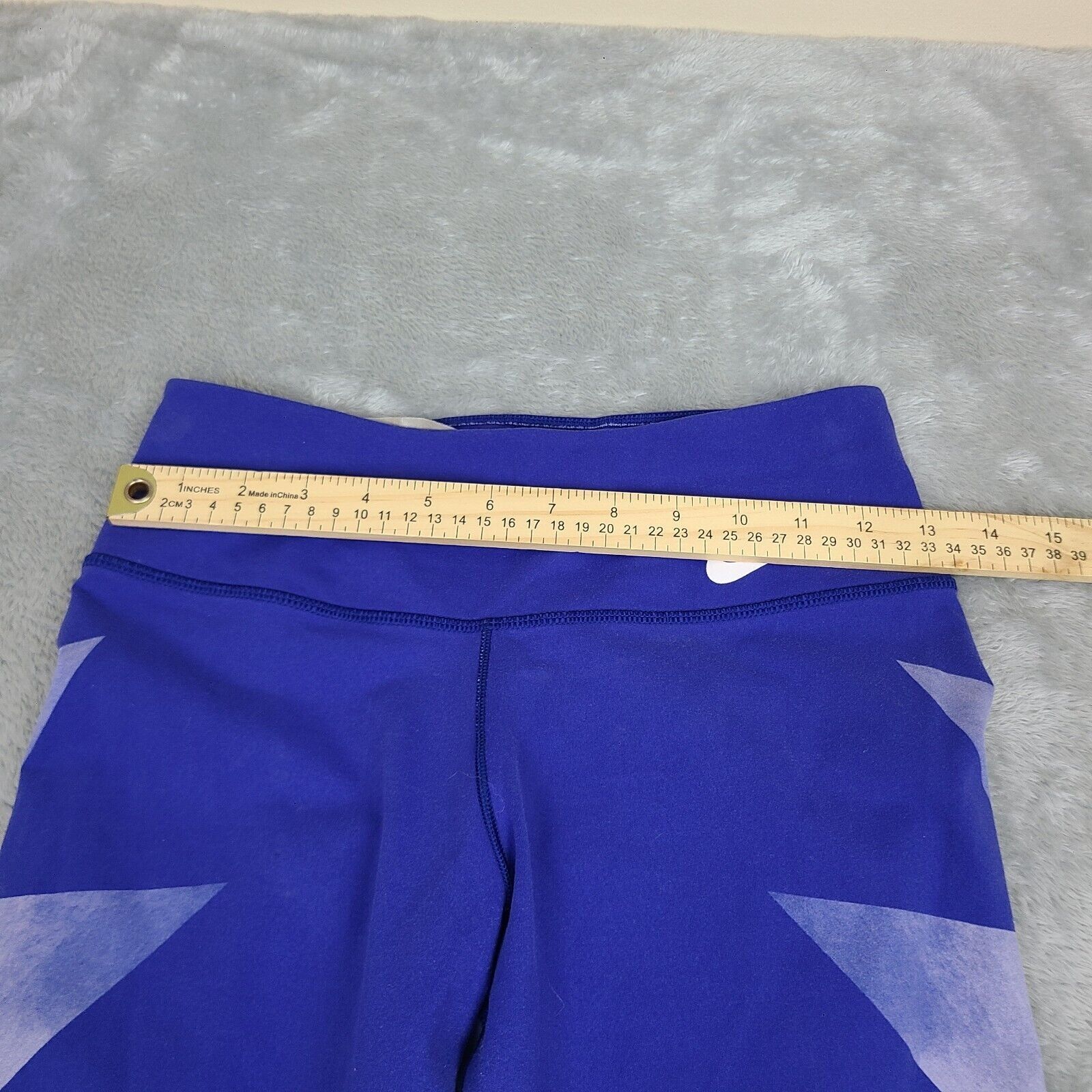 Nike Nike Activewear Leggings Women S Small Blue Geometric Capri Size 28" / US 6 / IT 42 - 6 Thumbnail
