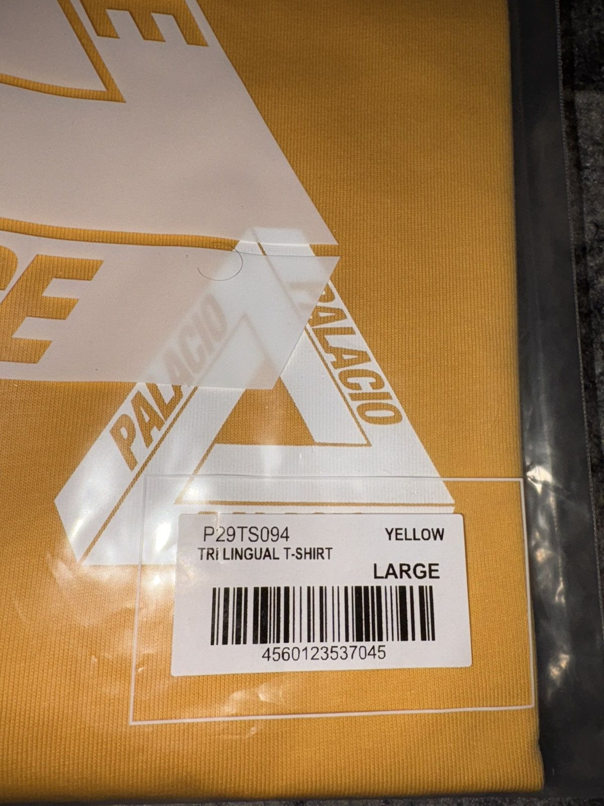 Palace Palace Spanish Tri Lingual T-Shirt Yellow Size US L / EU 52-54 / 3 - 4 Thumbnail