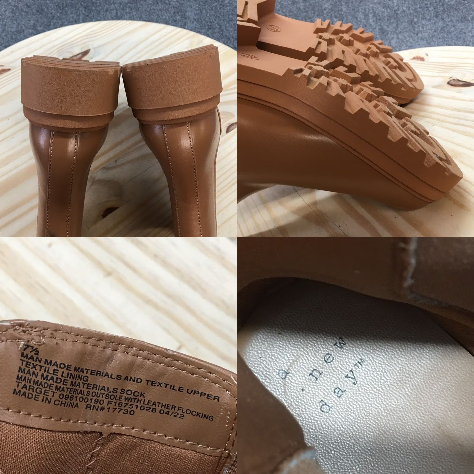 Vintage A New Day Boots Womens 7.5 M Chelsea Ankle Bootie Brown Faux Leather Pull On Brown Chelsea Ankle Bootie Womens 7.5 M Size US 8 / IT 38 - 9 Thumbnail
