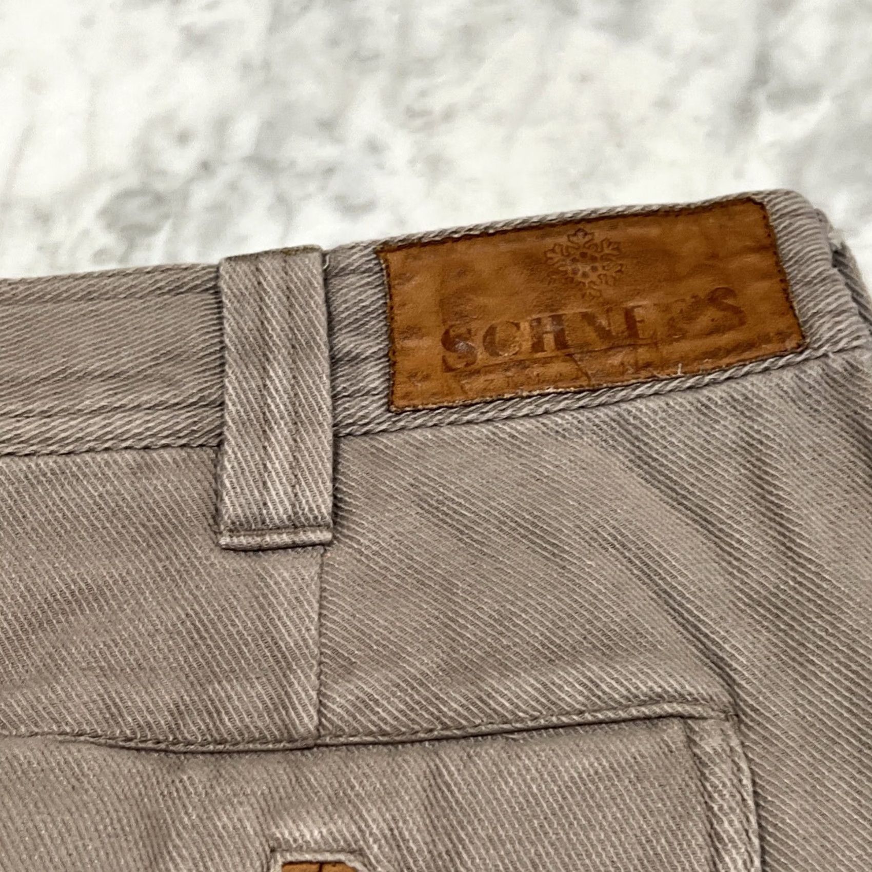 Vintage Schnee’s Cargo Shorts Men’s 36 Reinforced Cotton Leather Trim Style SN108063 Brown Canvas Cargo Pocket Flat Front 8 in Inseam Men Regular Cotton Size US 36 / EU 52 - 7 Thumbnail
