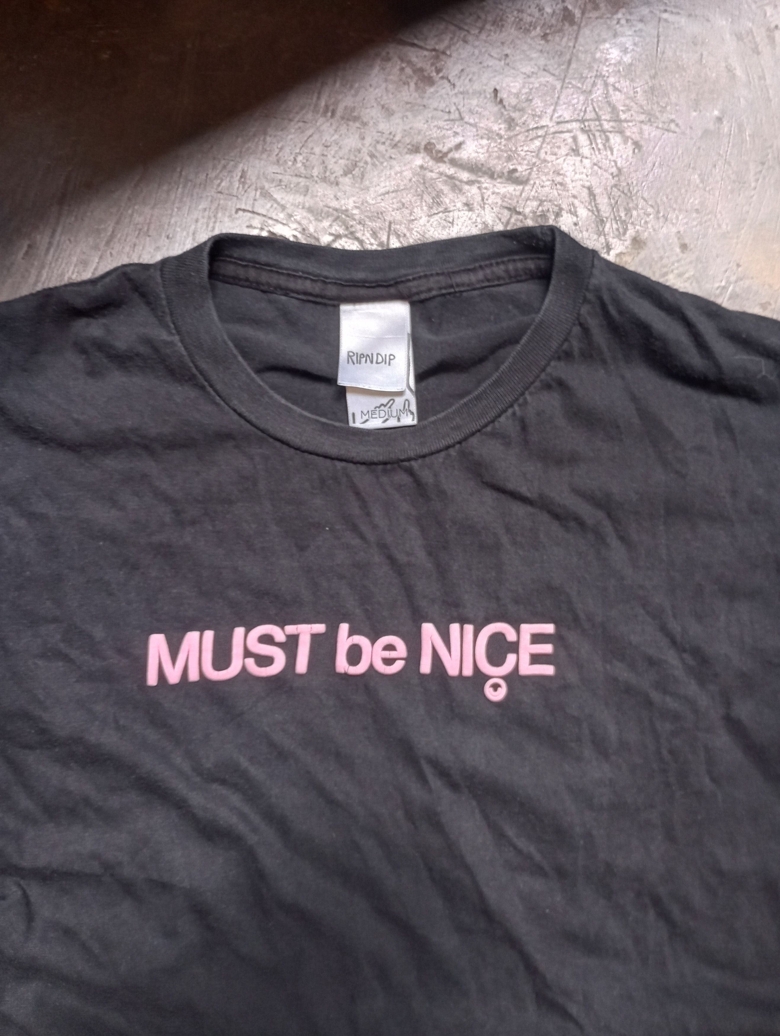 RIPNDIP Rare Black 'Rip n Dip' Puffy Print Graphic Tshirt Size US M / EU 48-50 / 2 - 2 Thumbnail