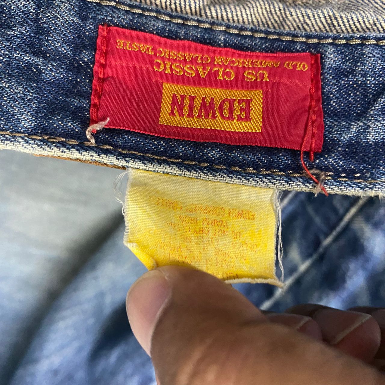 If Six Was Nine 💥Best Offer💥Vintage 90s Edwin Distressed Denim Size US 33 - 17 Thumbnail
