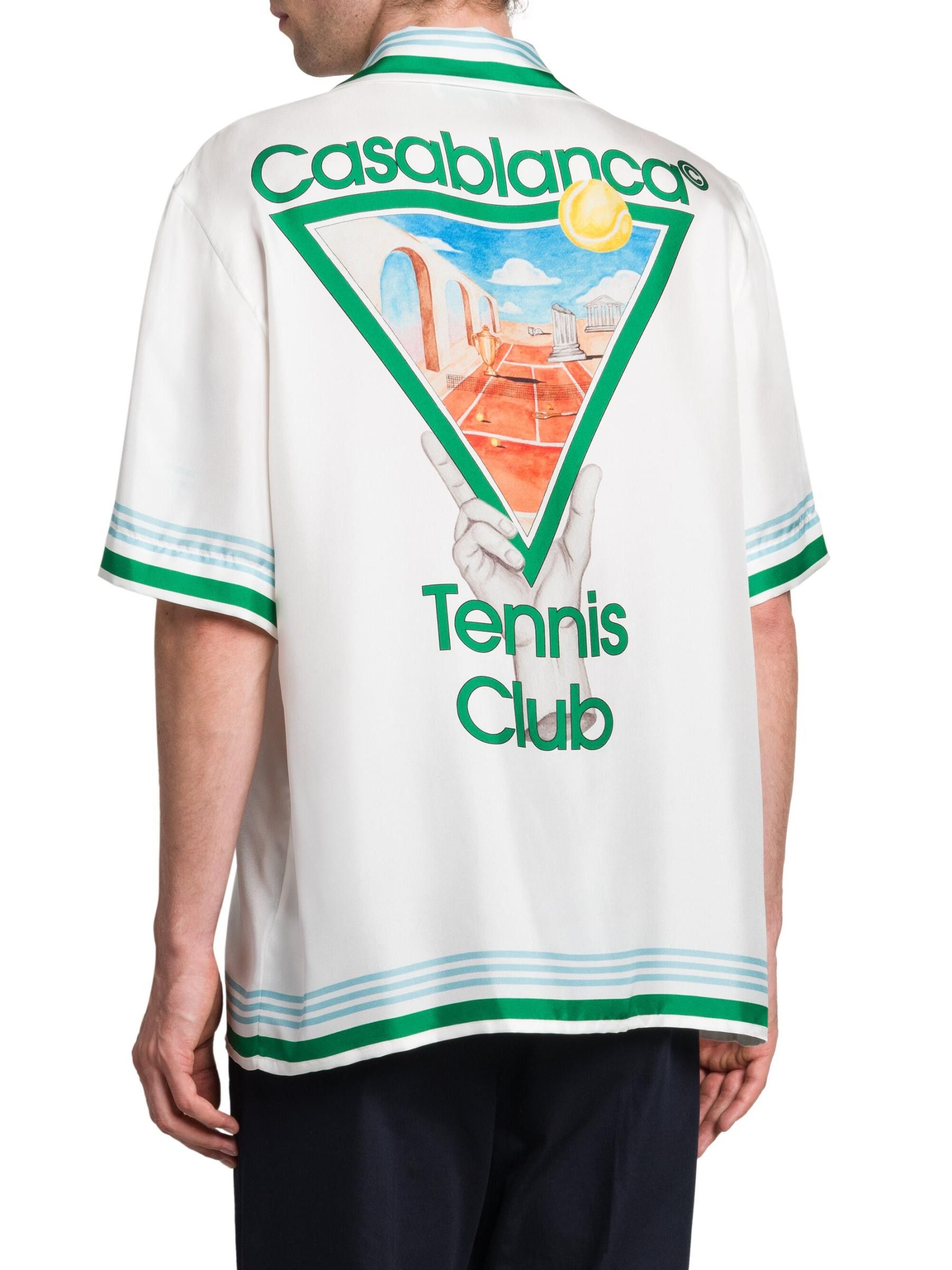 Casablanca os11x0725 Tennis Club Silk Shirt in Multicolor Size US S / EU 44-46 / 1 - 4 Thumbnail