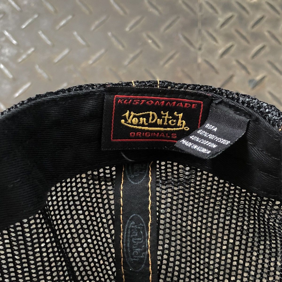 Von Dutch 🚫 SOLD 🚫 Von Dutch Full Print Double Patch Trucker Hat Size ONE SIZE - 8 Thumbnail