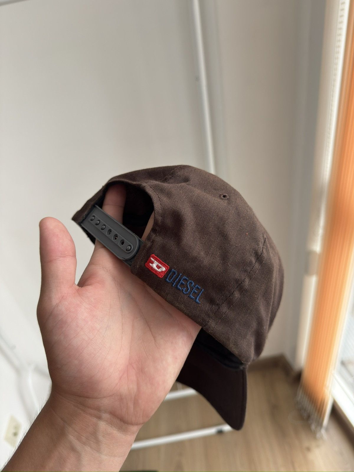 Diesel Vintage DIESEL Brown Y2K Distressed cap hat Size ONE SIZE - 5 Thumbnail