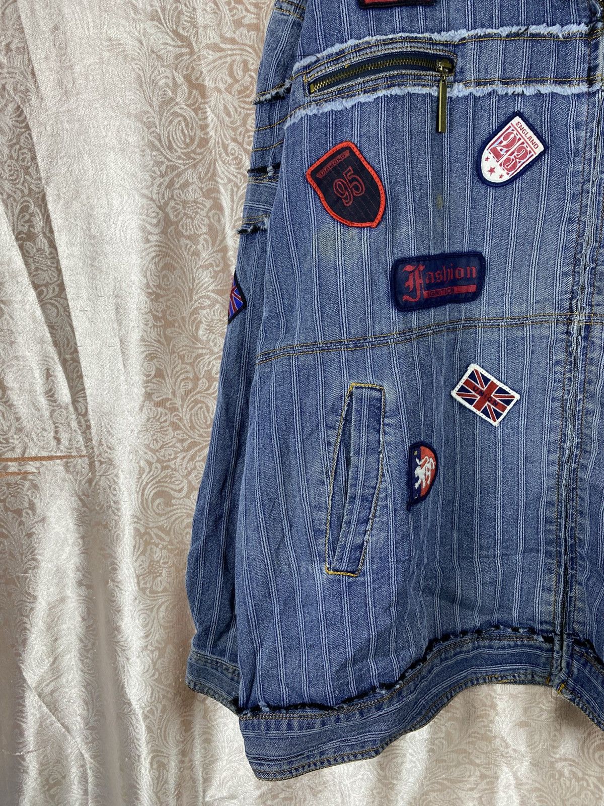 Vintage Vintage Parto Sport Patchwork Denim Jacket Tech Sport Size US XL / EU 56 / 4 - 7 Thumbnail