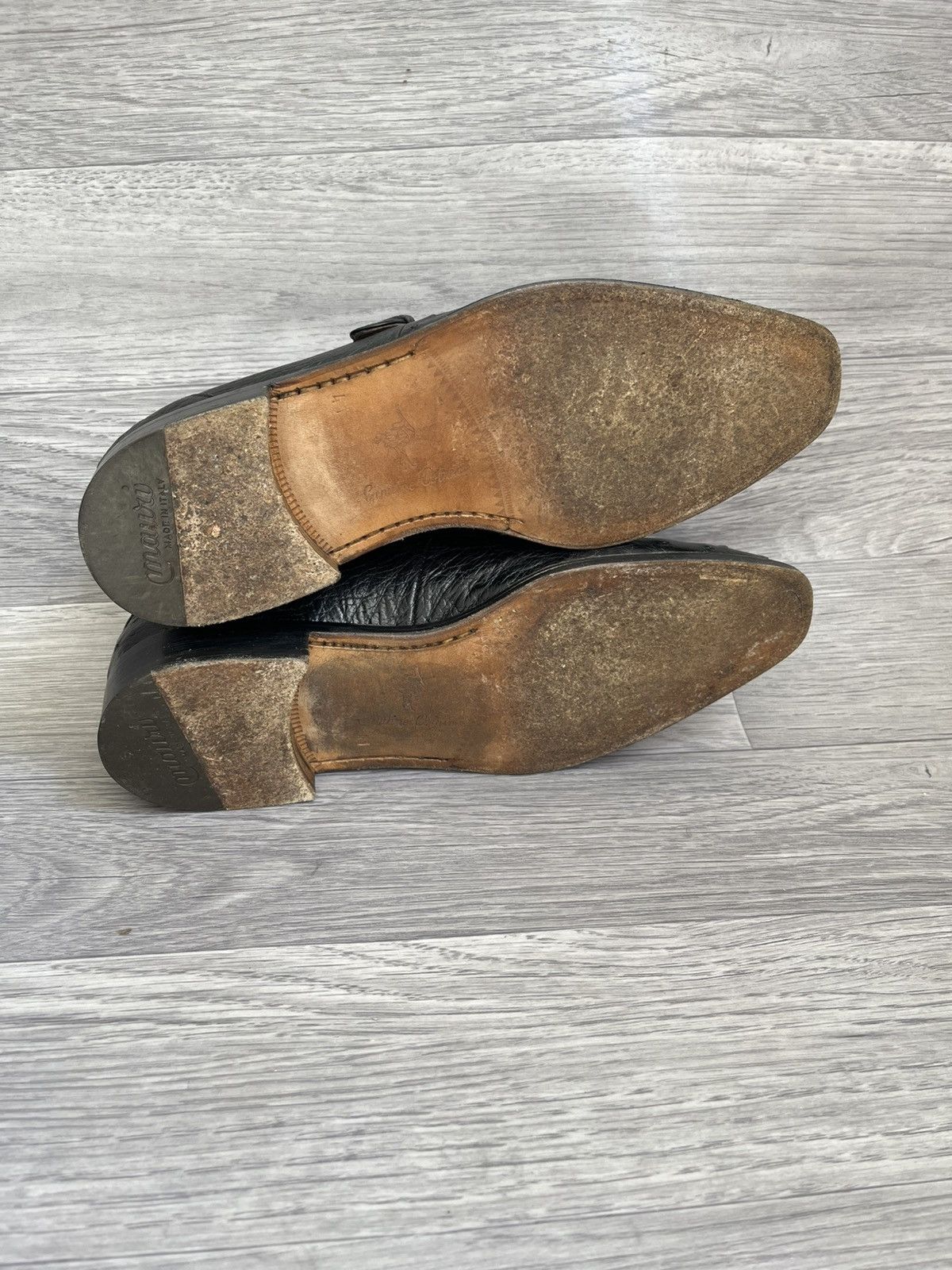 Mauri Mauri single monk strap exotic leather shoes sz 41 Size US 8 / EU 41 - 11 Thumbnail