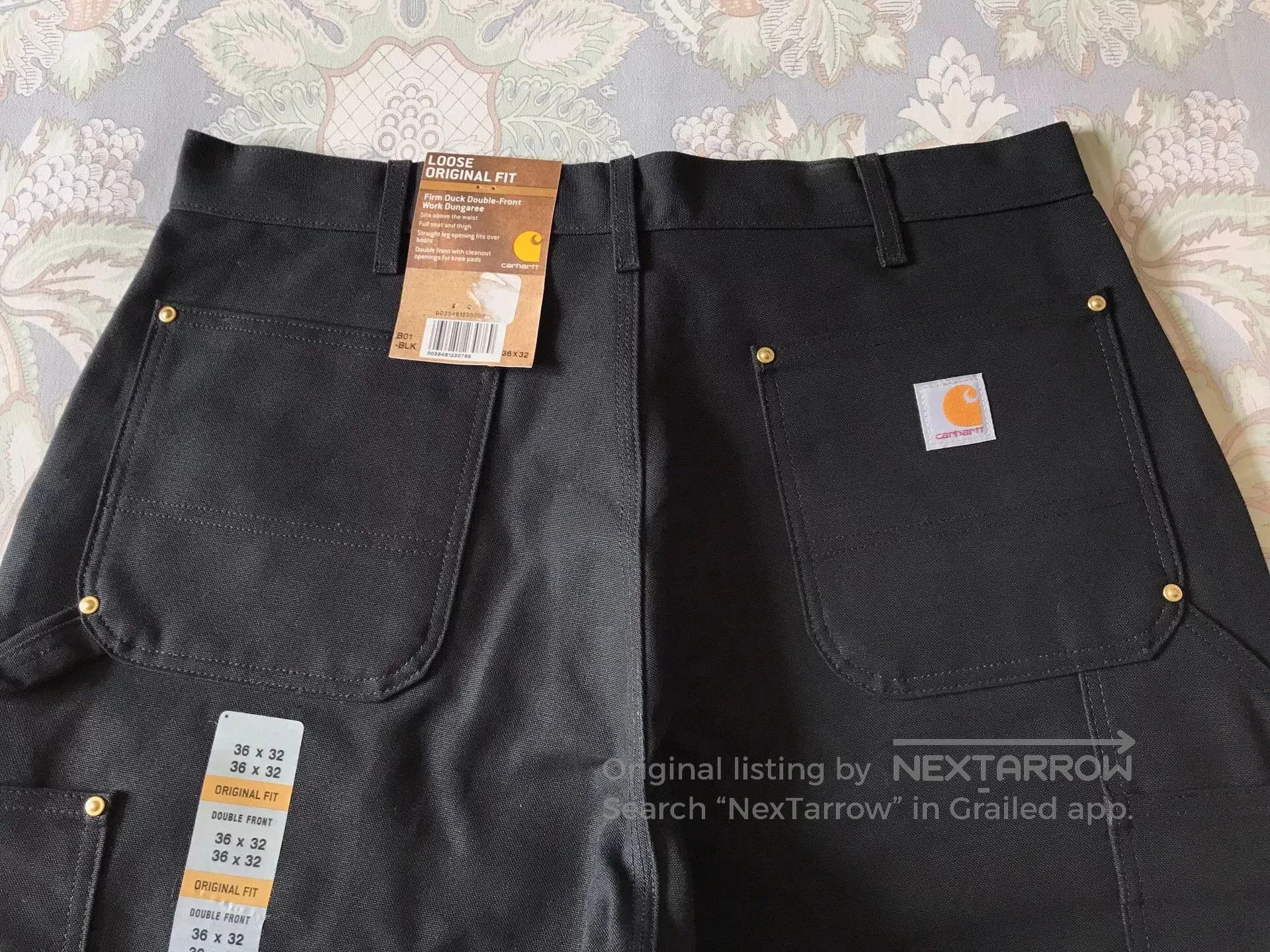 Carhartt Carhartt B01 Black W36L32 Work Pants. Size US 36 / EU 52 - 5 Thumbnail