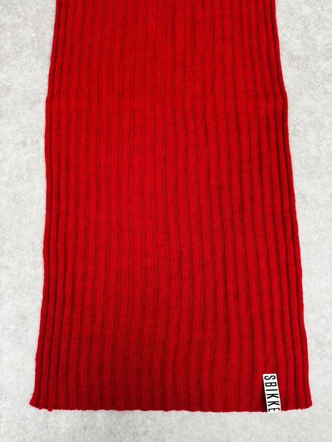 Dirk Bikkembergs 2000s Bikkembergs Red Wool Scarf Size ONE SIZE - 4 Thumbnail