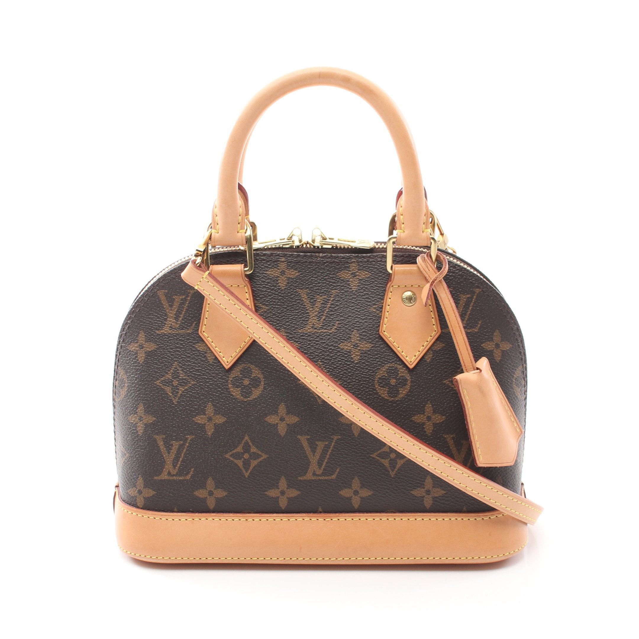 Louis Vuitton Louis Vuitton Alma Bb Monogram Handbag Leather Brown Size ONE SIZE - 1 Thumbnail