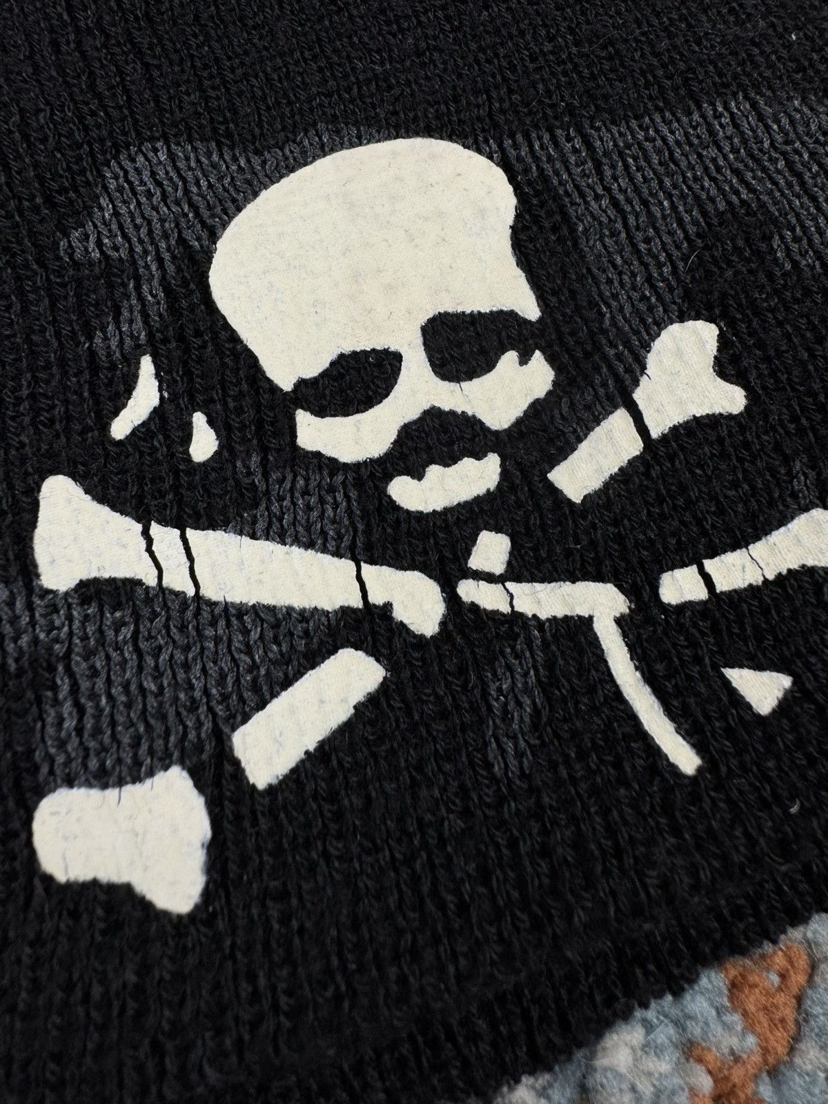 Japanese Brand Vintage Y2K Skull bones print beanie jesse pinkman opium Size ONE SIZE - 6 Thumbnail