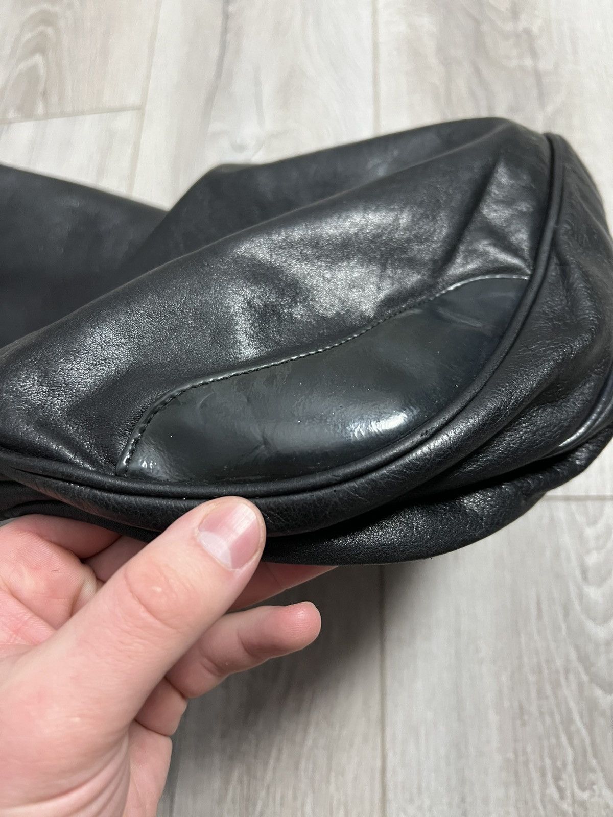 Vintage See By Chloe Leather Shoulders Bag 90s Black Y2K Lux