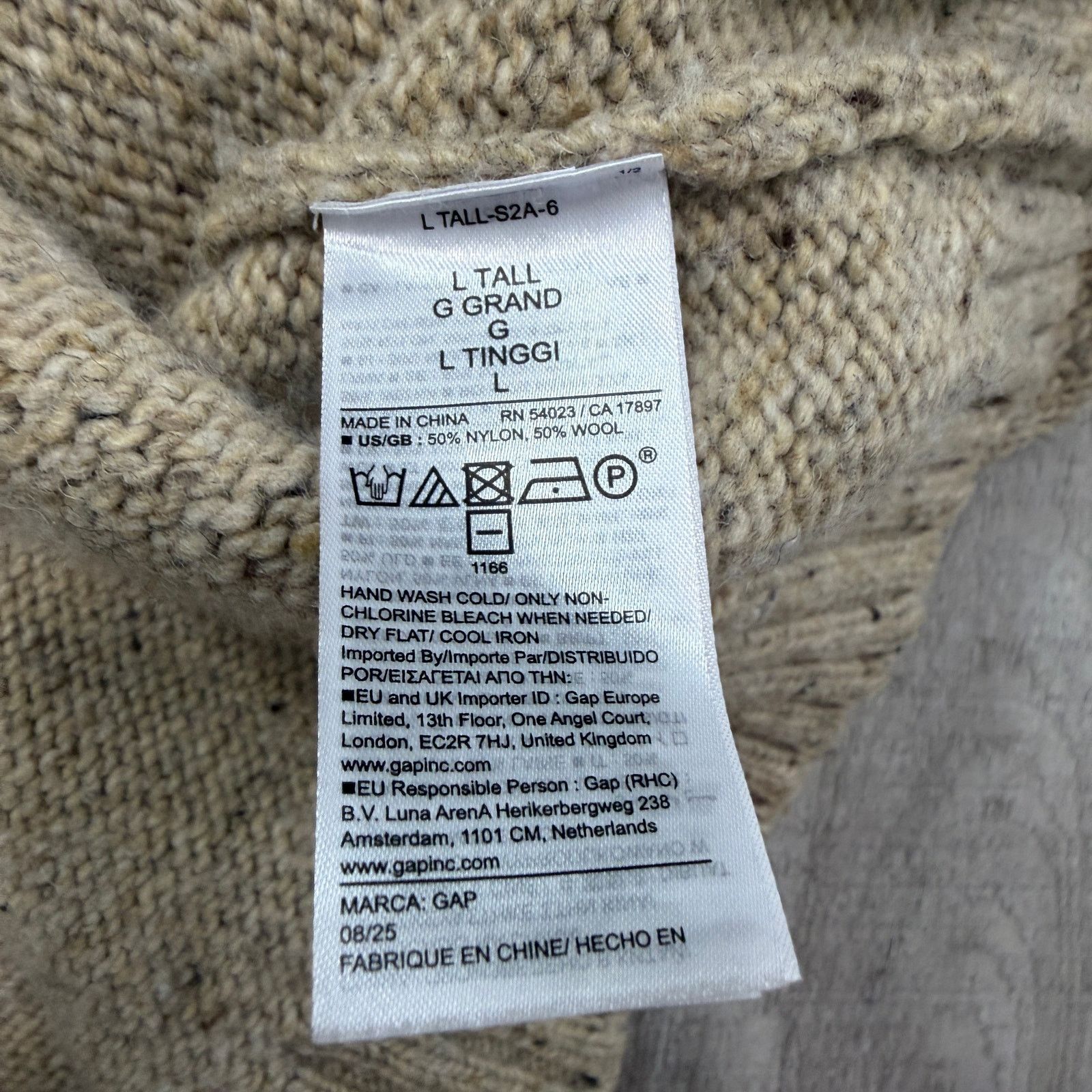 Gap Gap Wool Blend Roll Neck Fair Isle Sweater Men's Large Tall Size US L / EU 52-54 / 3 - 5 Thumbnail