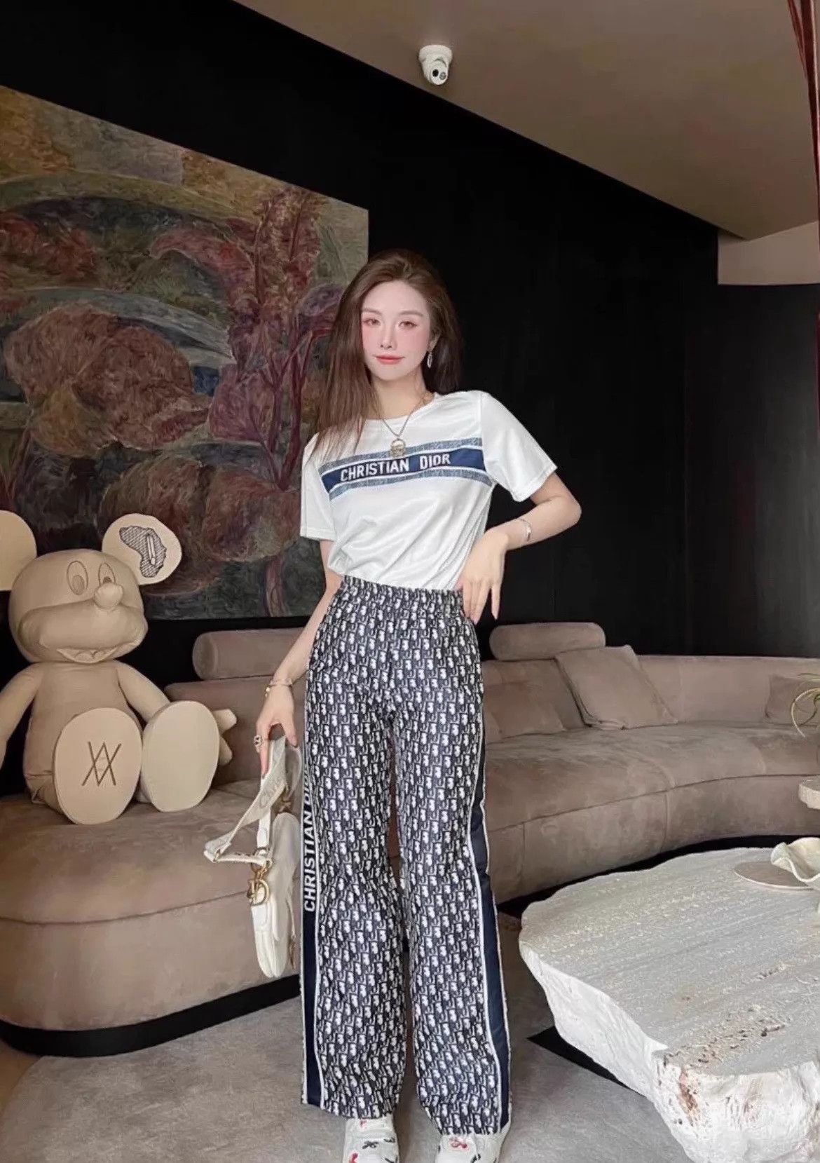 Dior DIOR monogram logo all over print pants Size 26" / US 2 / IT 38 - 7 Thumbnail