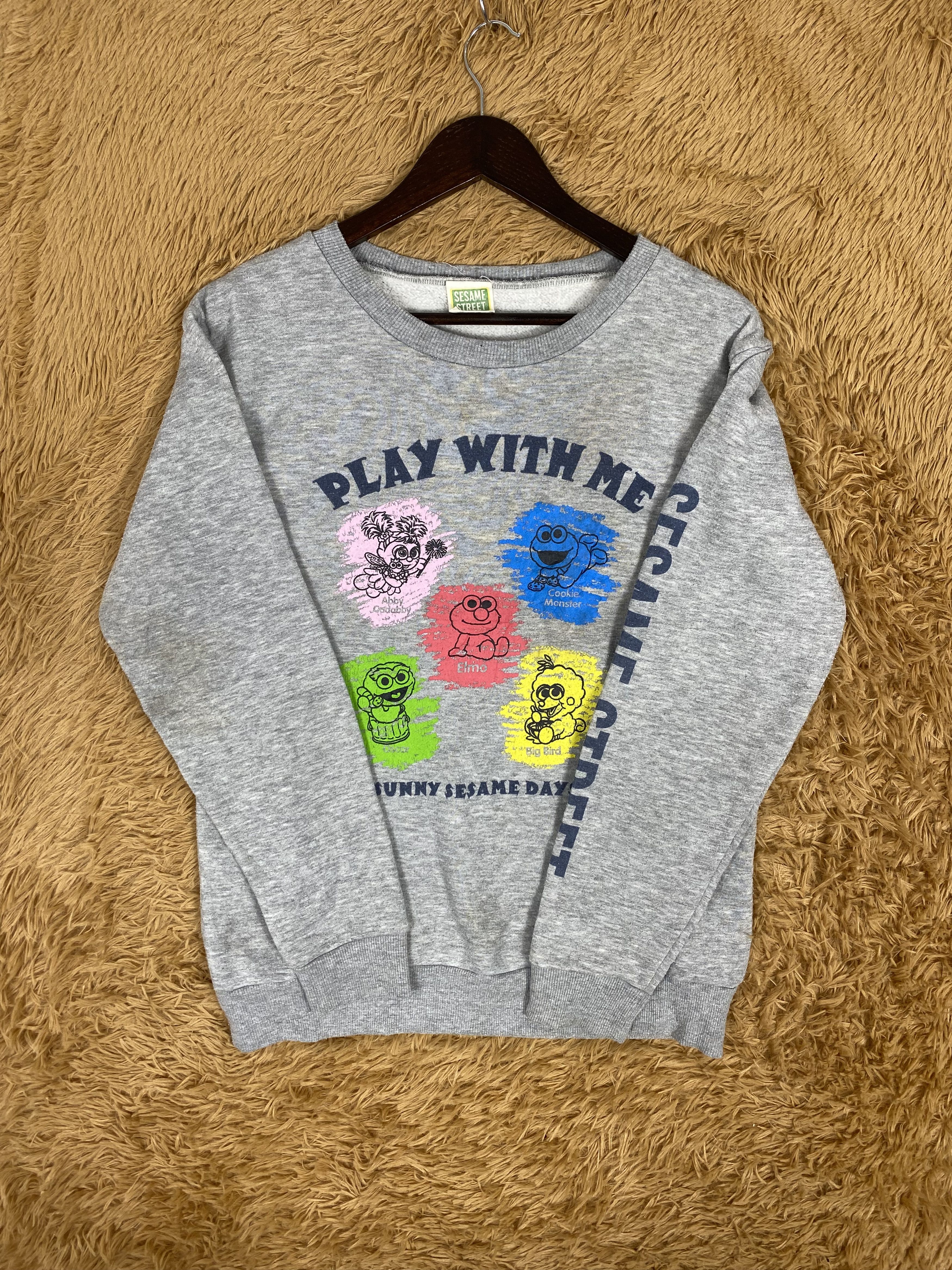 Cartoon Network × Japanese Brand × Vintage Vintage Sesame Street Sweatshirts PS0120 Size US L / EU 52-54 / 3 - 3 Thumbnail