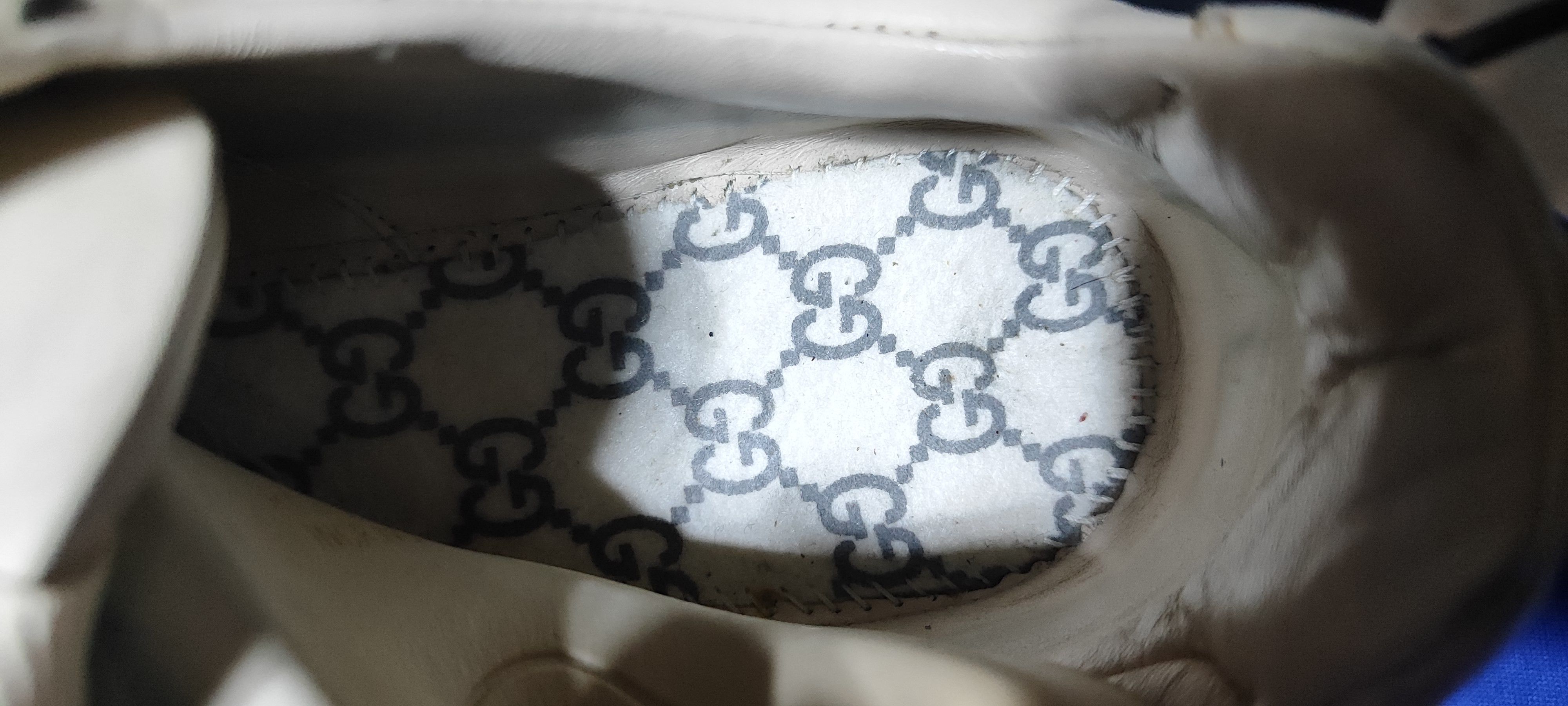 Gucci Gucci Rhython Ivory Leather Sneaker Unisex Size US 8 / EU 41 - 11 Thumbnail