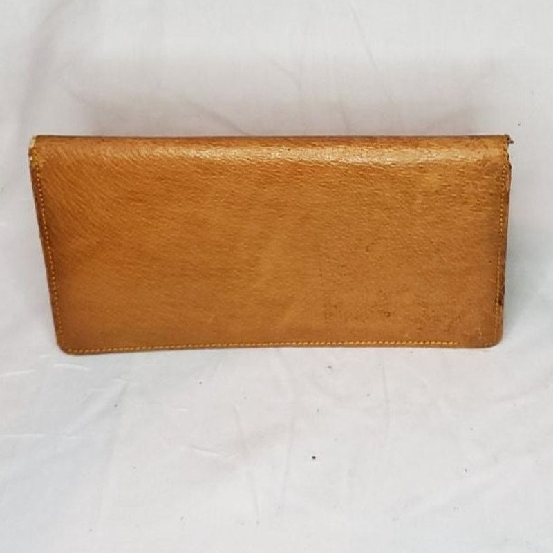 Other Brown Tall Bi-Fold Leather Wallet Coin Purse/Memorandum Slot Size ONE SIZE - 2 Thumbnail