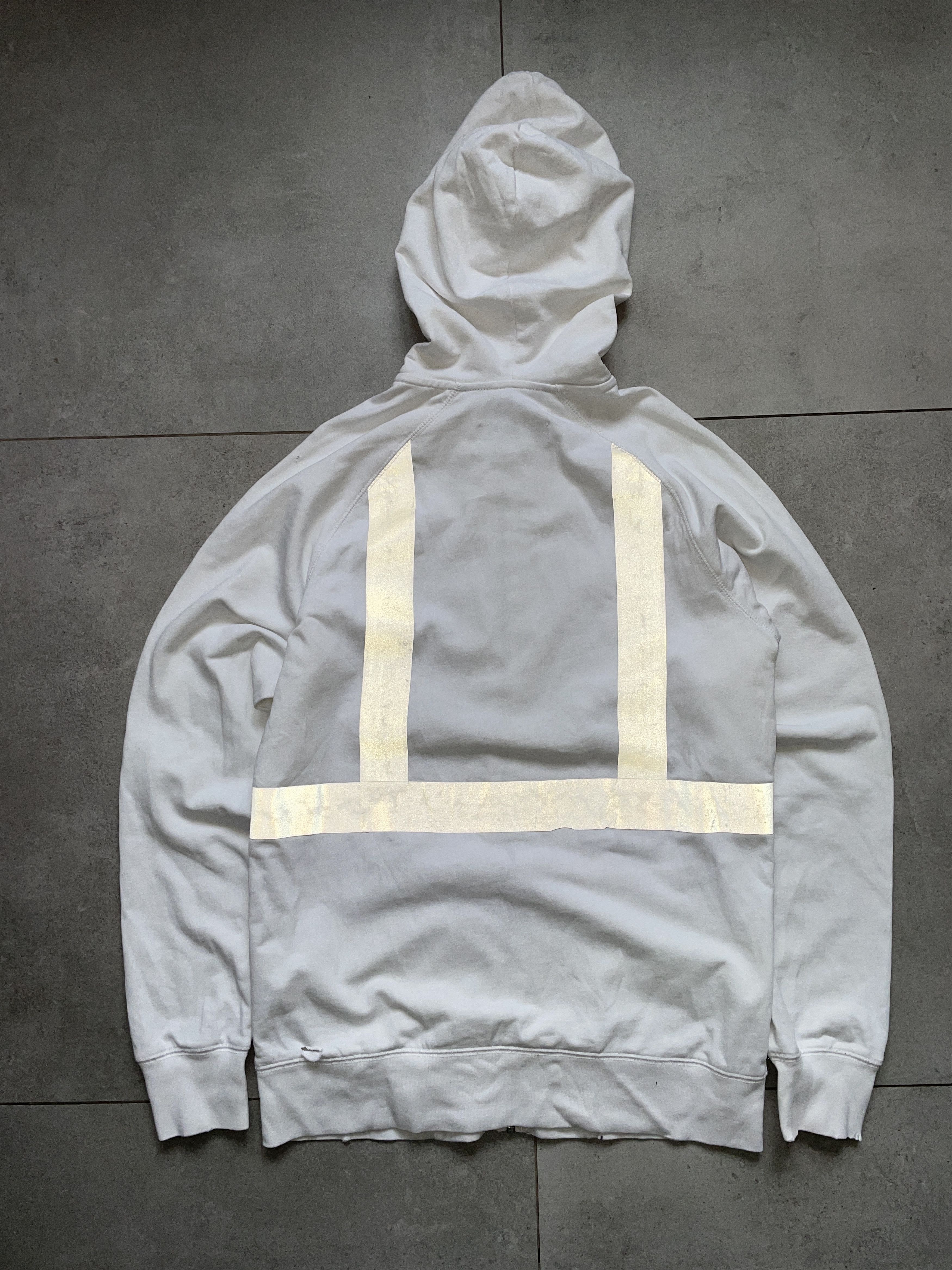 Carhartt CARHARTT \SLAM JAM WHITE DISTRESSED REFLECTIVE ZIP HOODIE Size US S / EU 44-46 / 1 - 2 Thumbnail